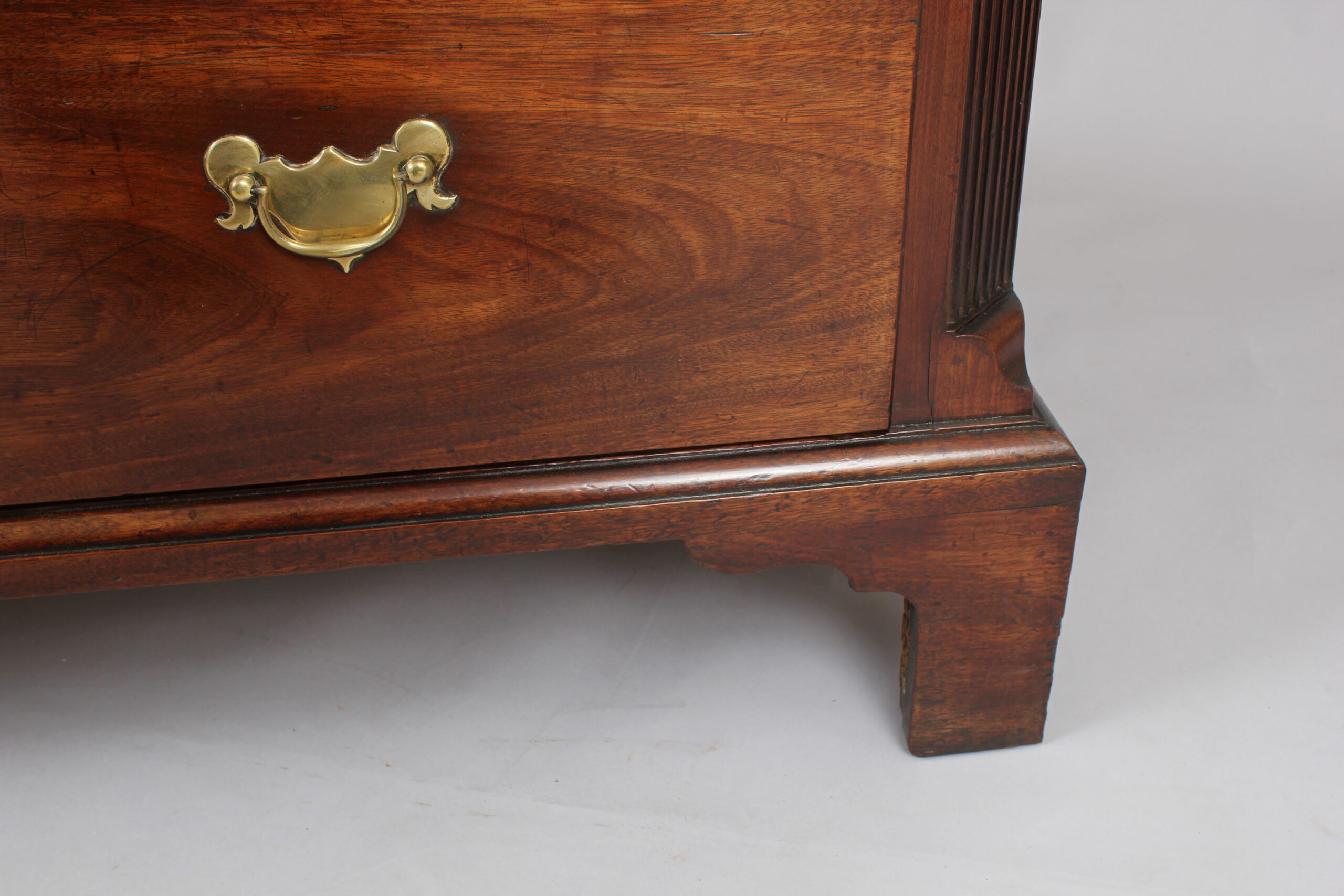 George II period ‘red walnut’ chest on chest of fine quality and rich patina