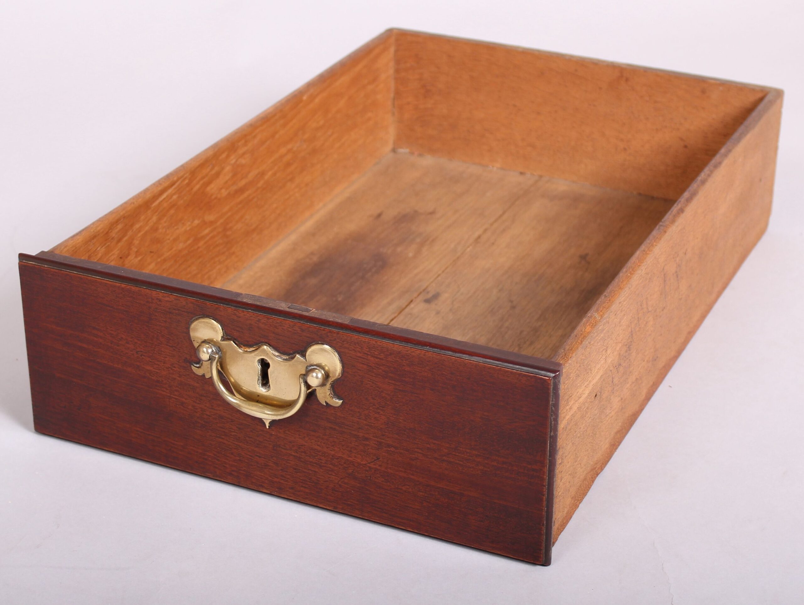 George II period ‘red walnut’ chest on chest of fine quality and rich patina