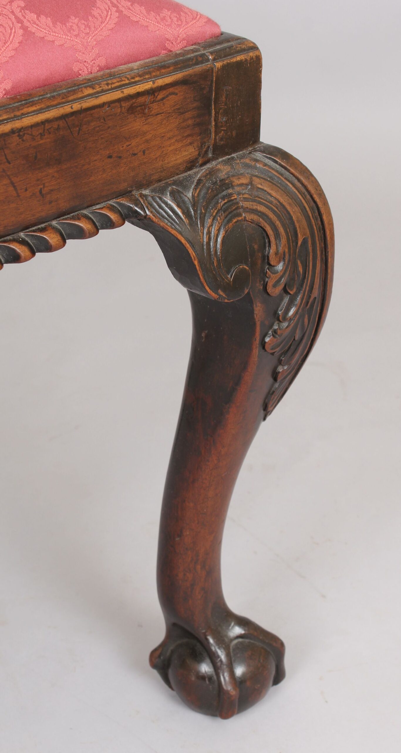 Early George III period mahogany side-chair