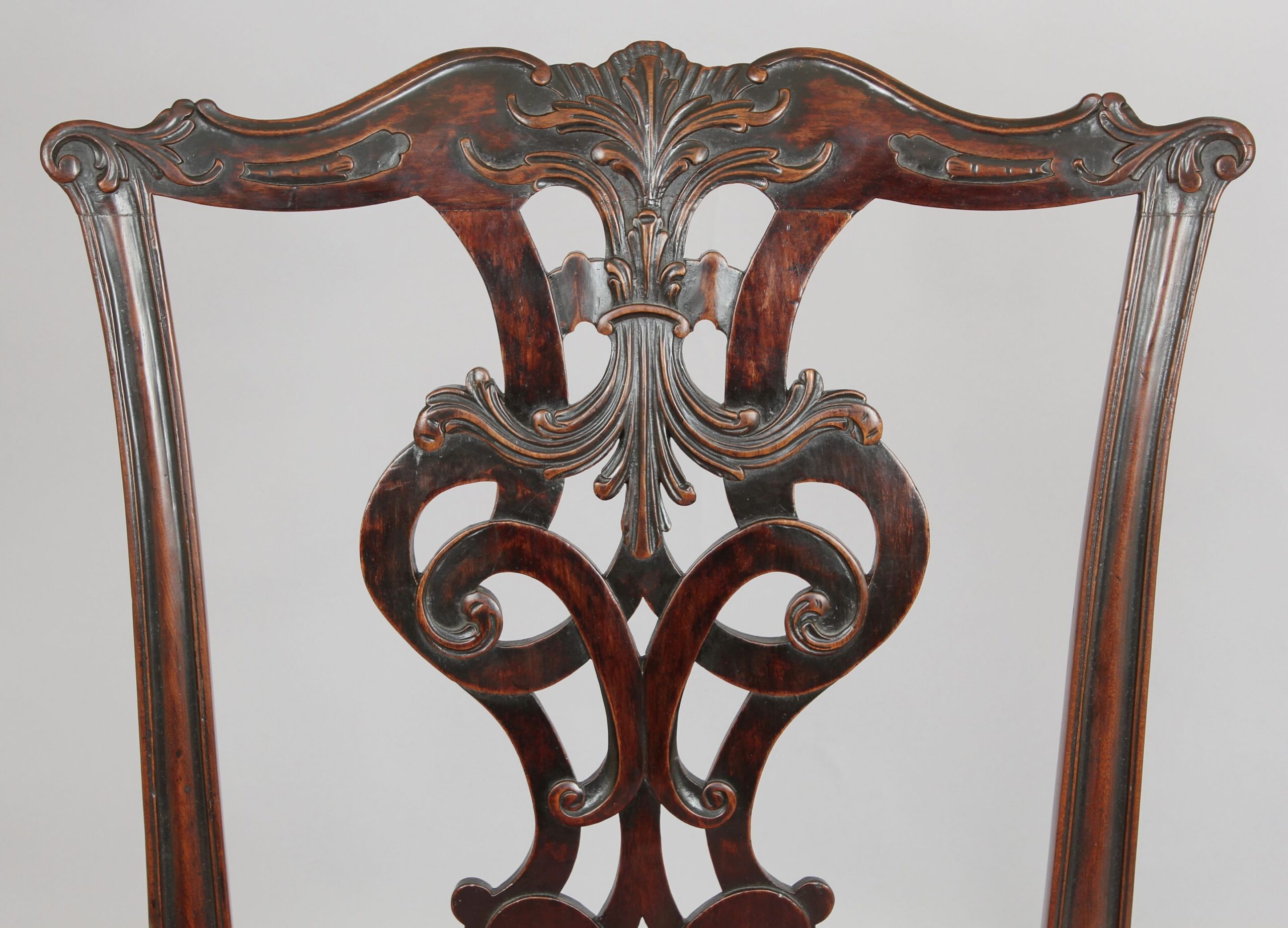 Early George III period mahogany side-chair