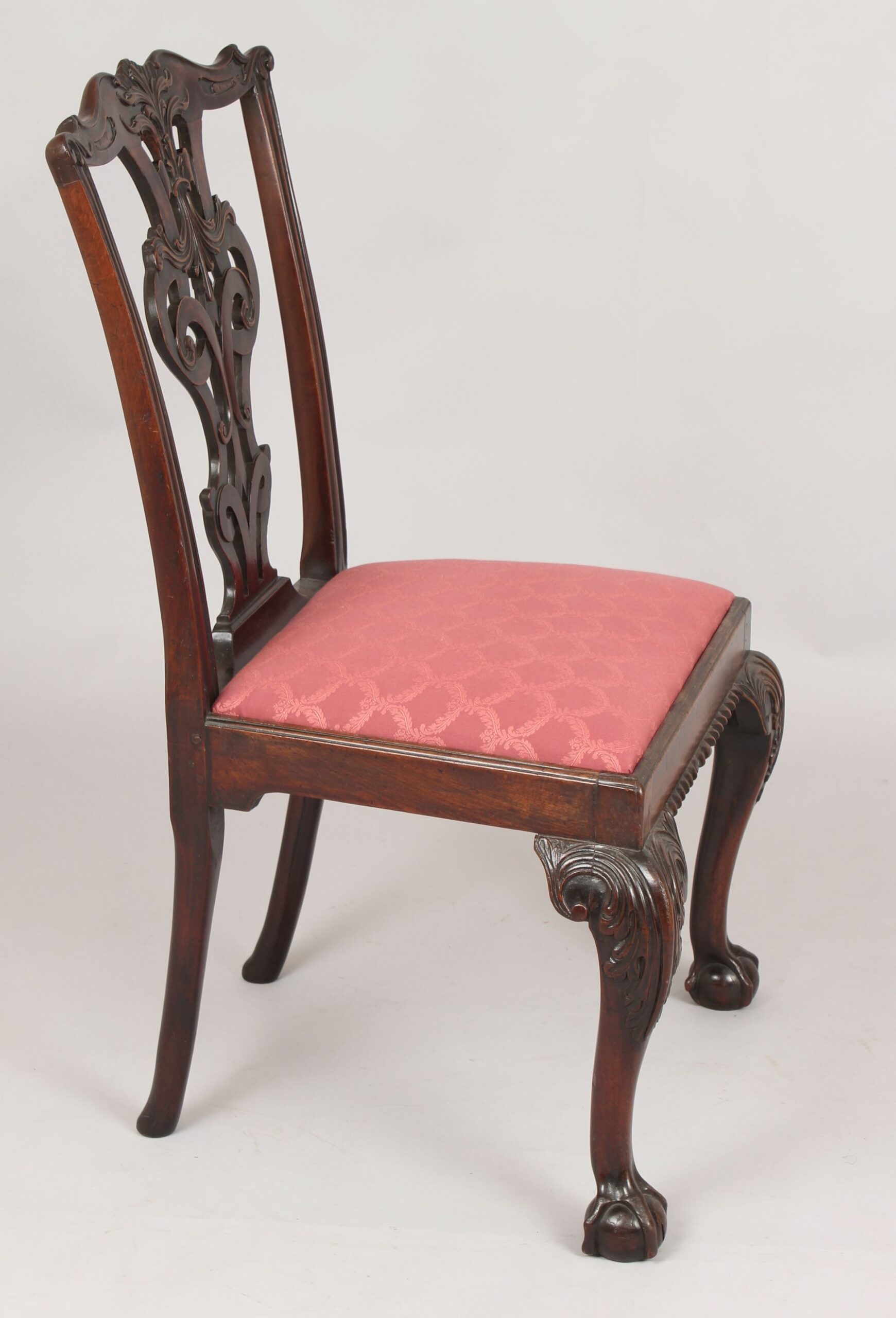 Early George III period mahogany side-chair