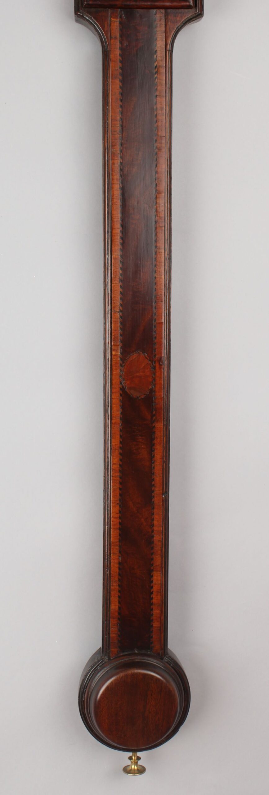 A George III period mahogany stick barometer by Baptista Ronchetti of London