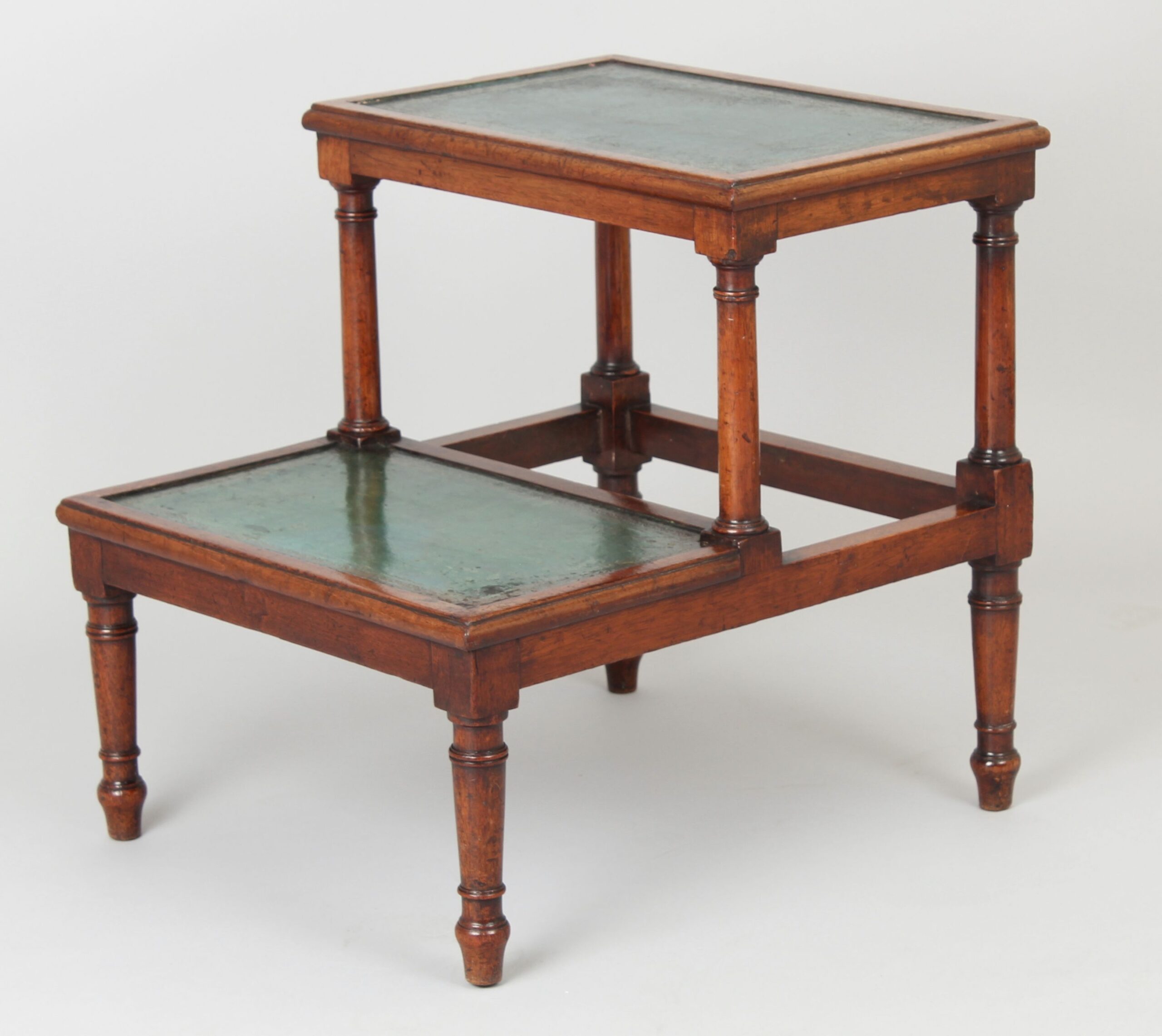 Early 19th century mahogany bed-steps