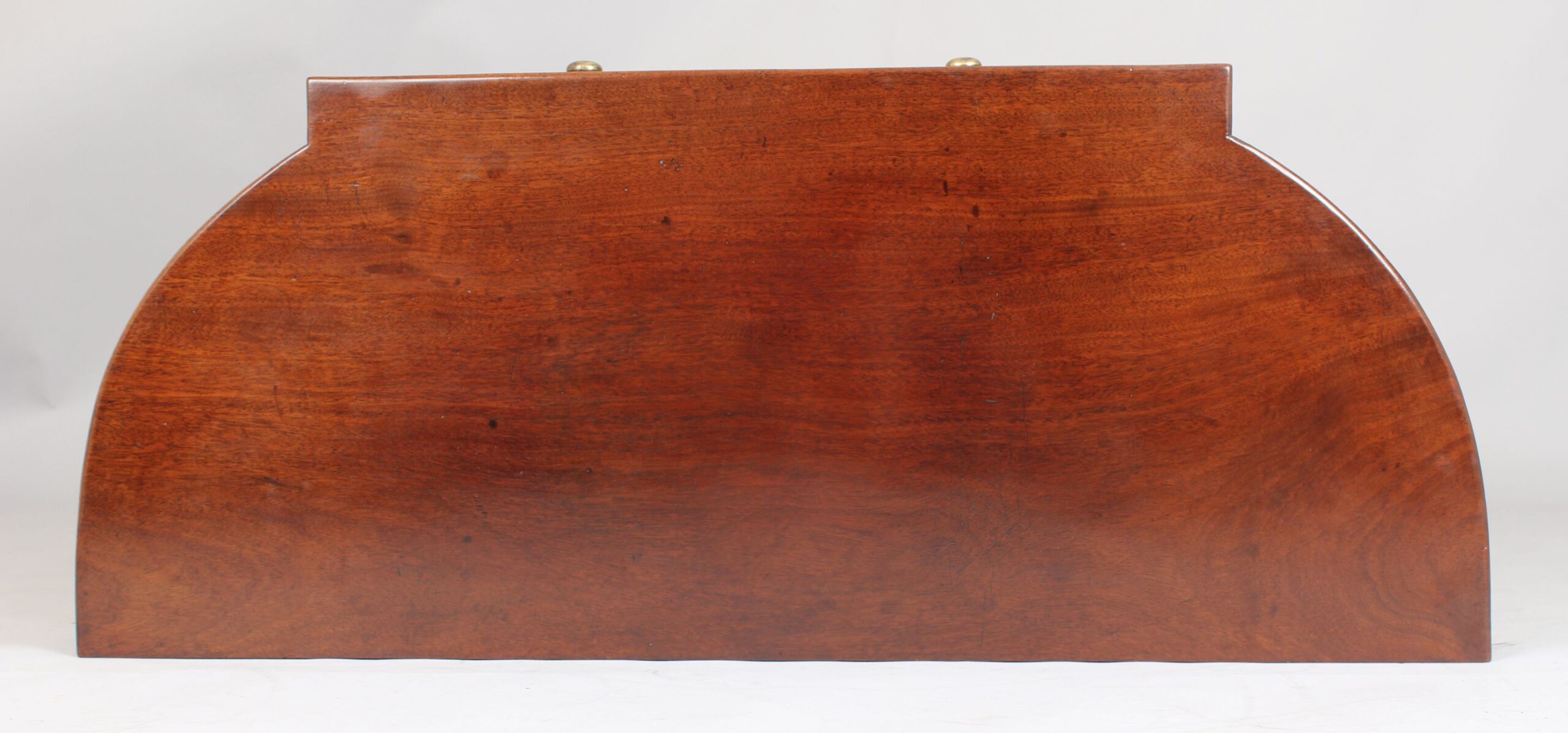 Fine George IV period mahogany bow-ended chiffonier of unusually small proportions