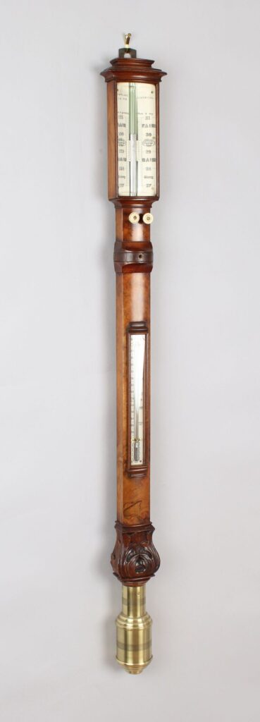 Nineteenth century marine barometer supplied by Gowland & Son, Liverpool