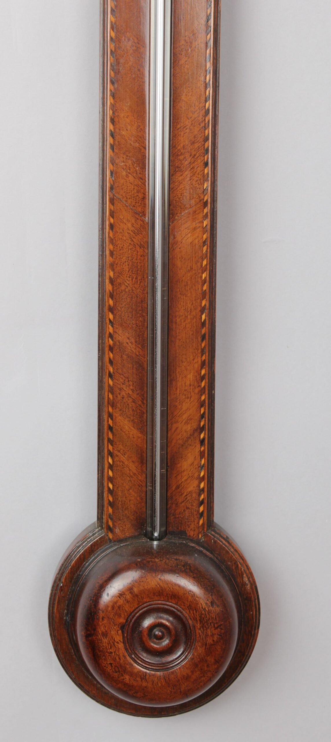 George III period mahogany stick barometer by Sankey