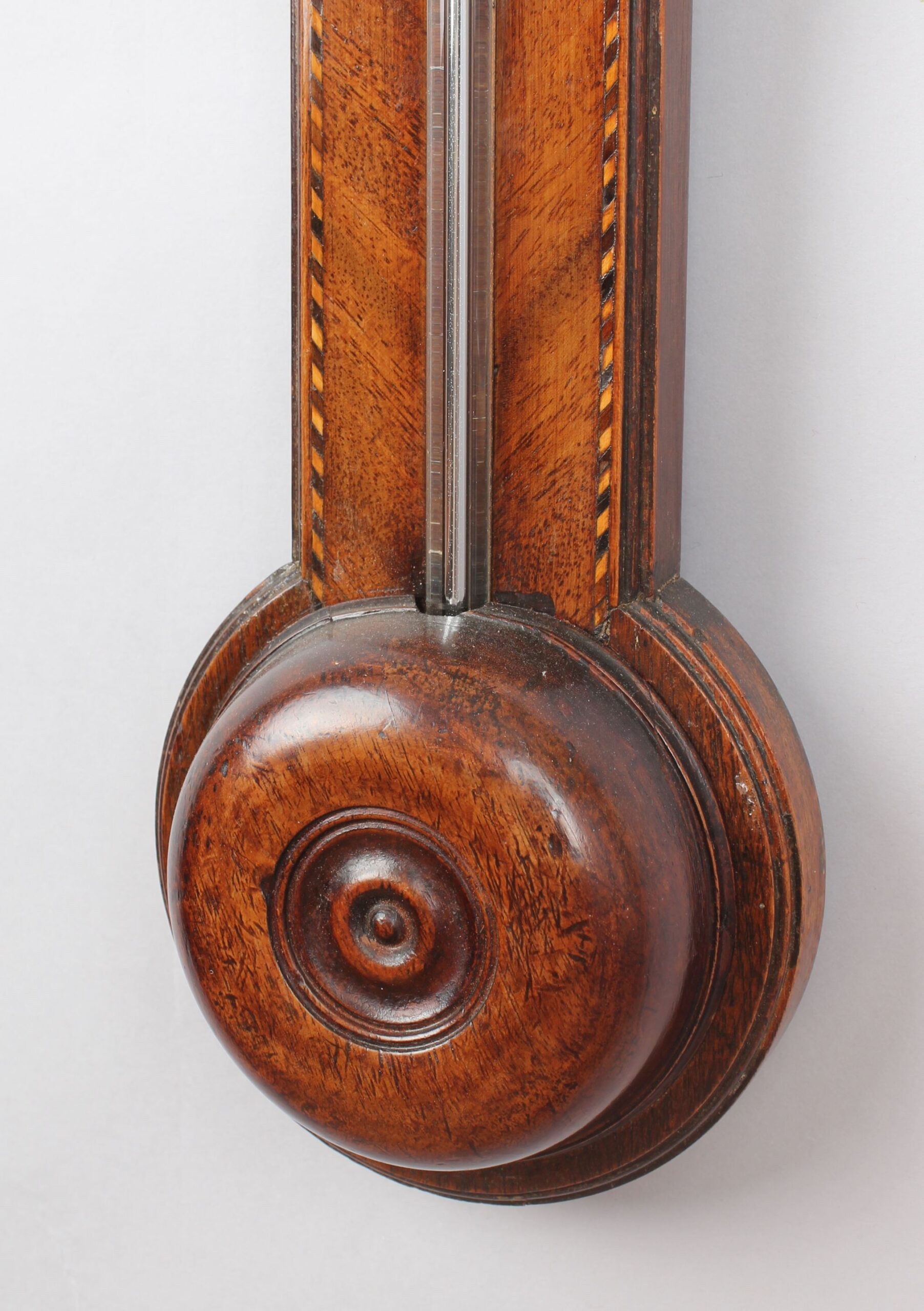 George III period mahogany stick barometer by Sankey