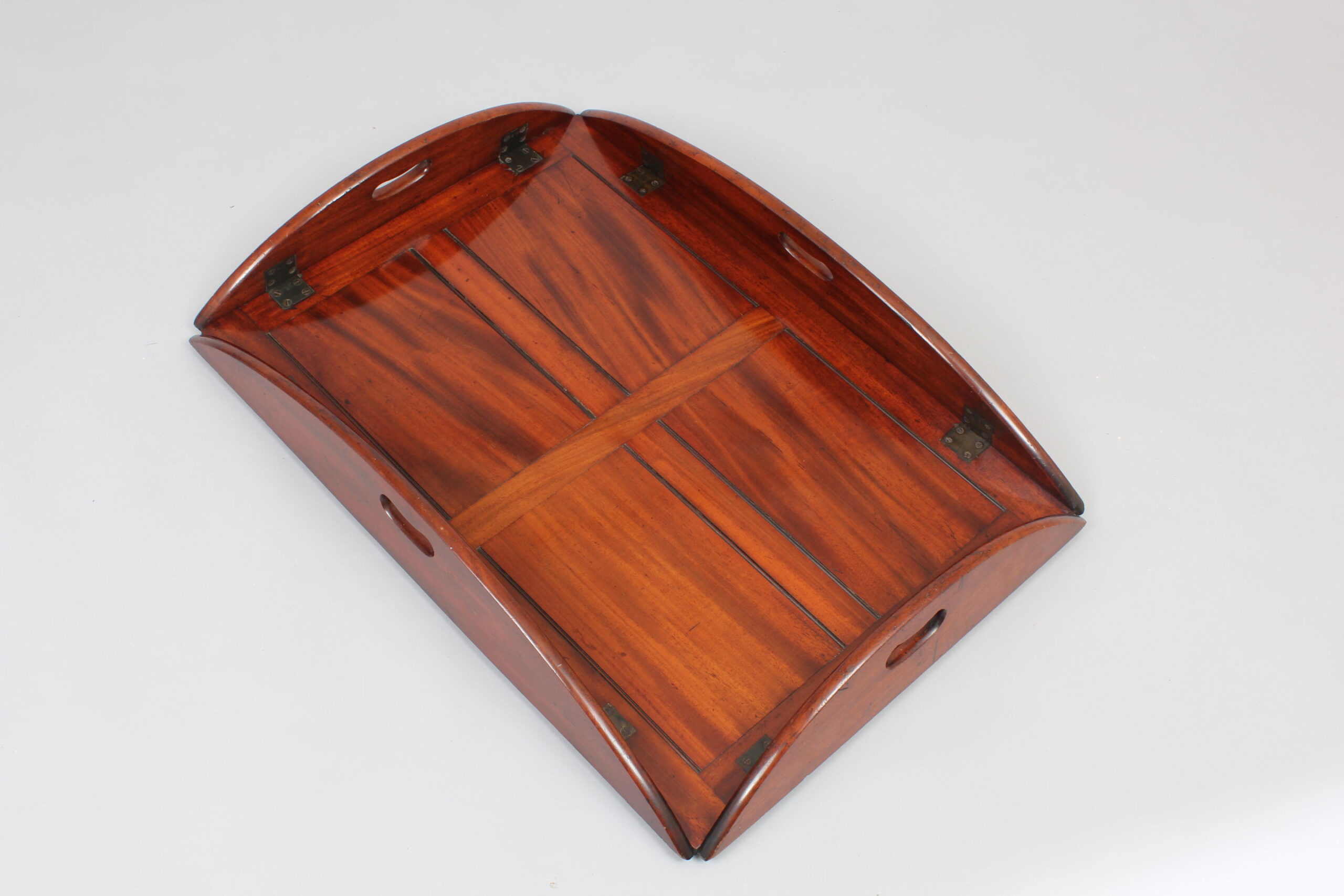 Nineteenth century mahogany drop-side butler’s tray
