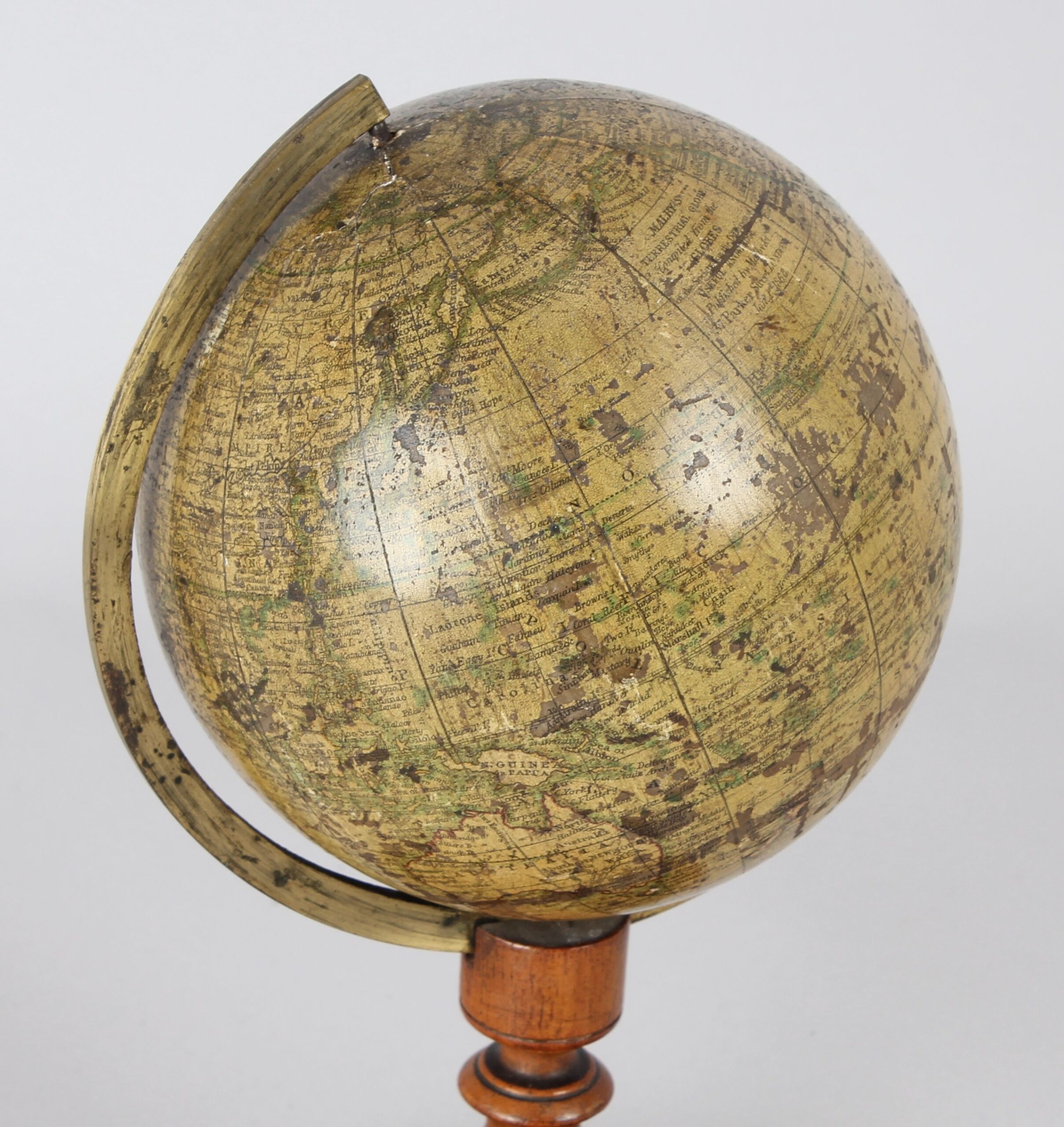 Victorian terrestrial table globe