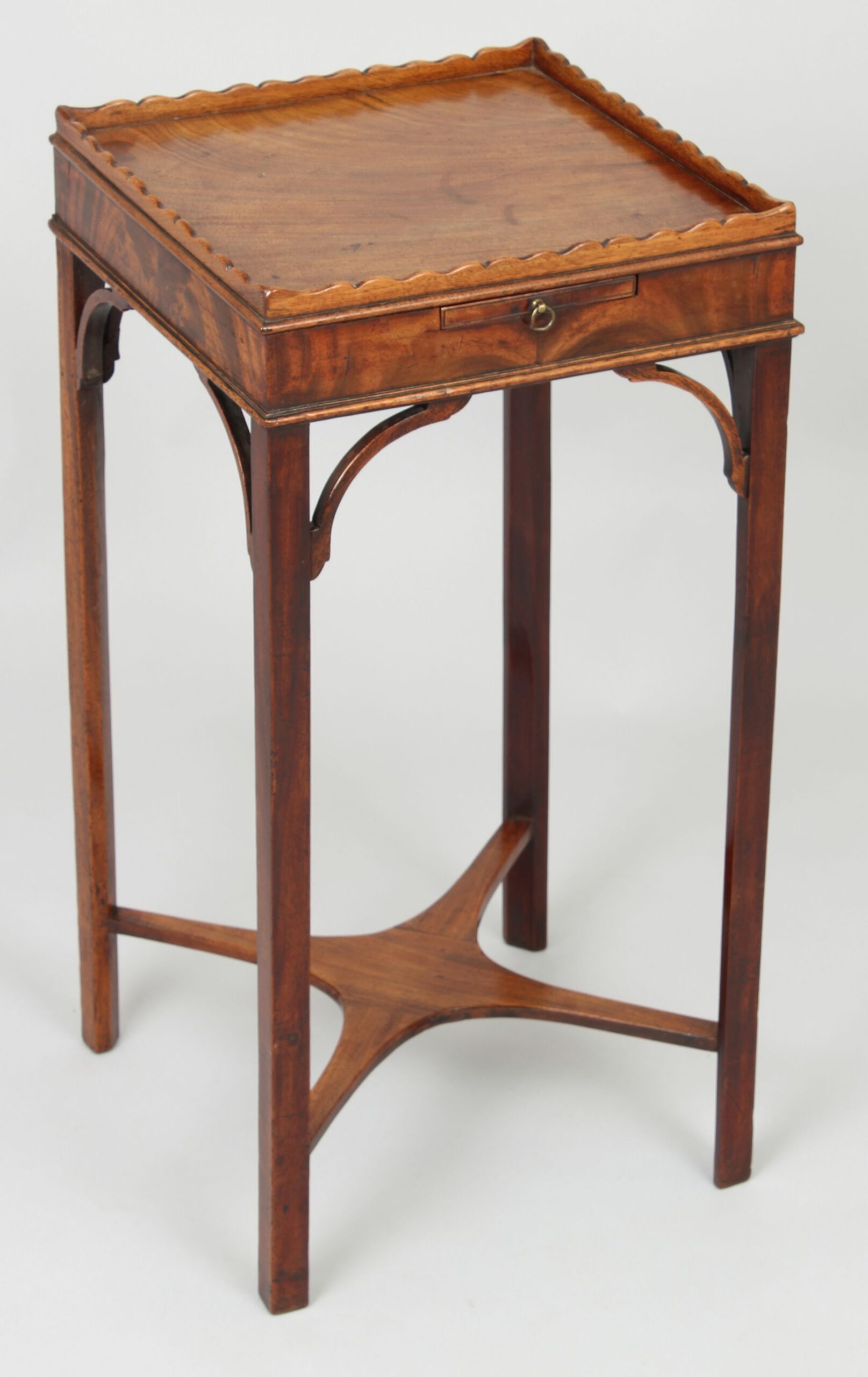 George III period mahogany urn-stand