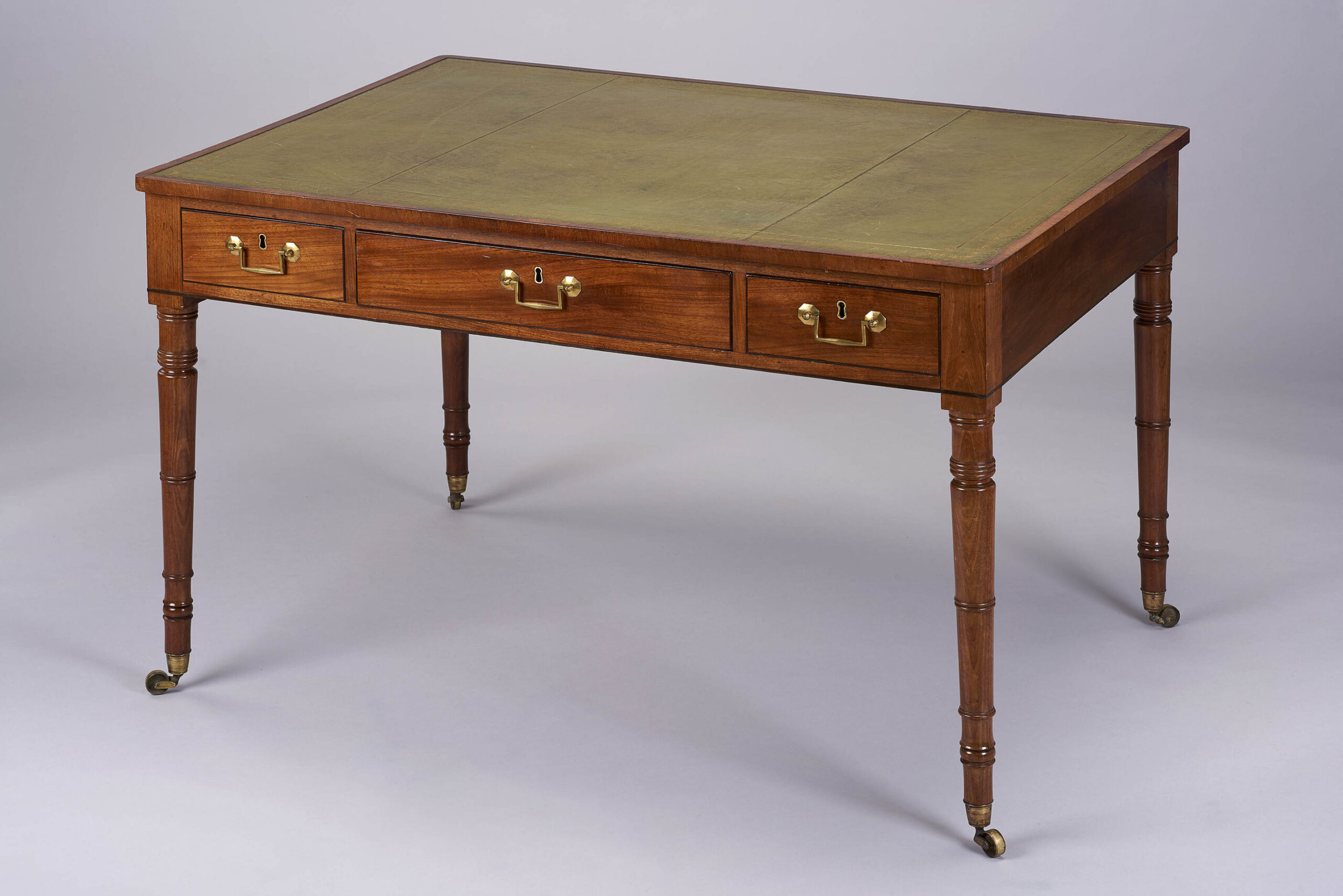 Fine George III period mahogany writing-table