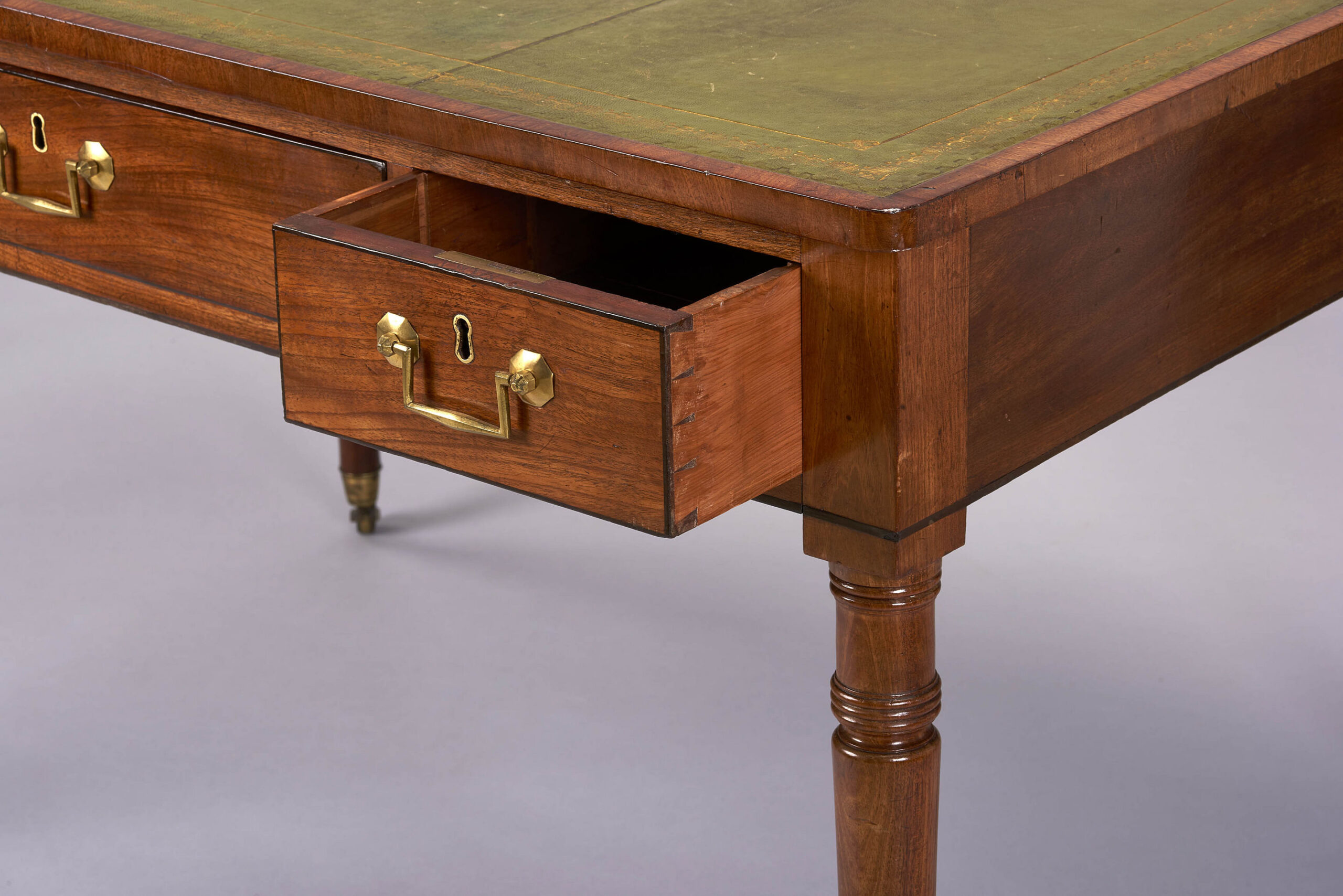Fine George III period mahogany writing-table