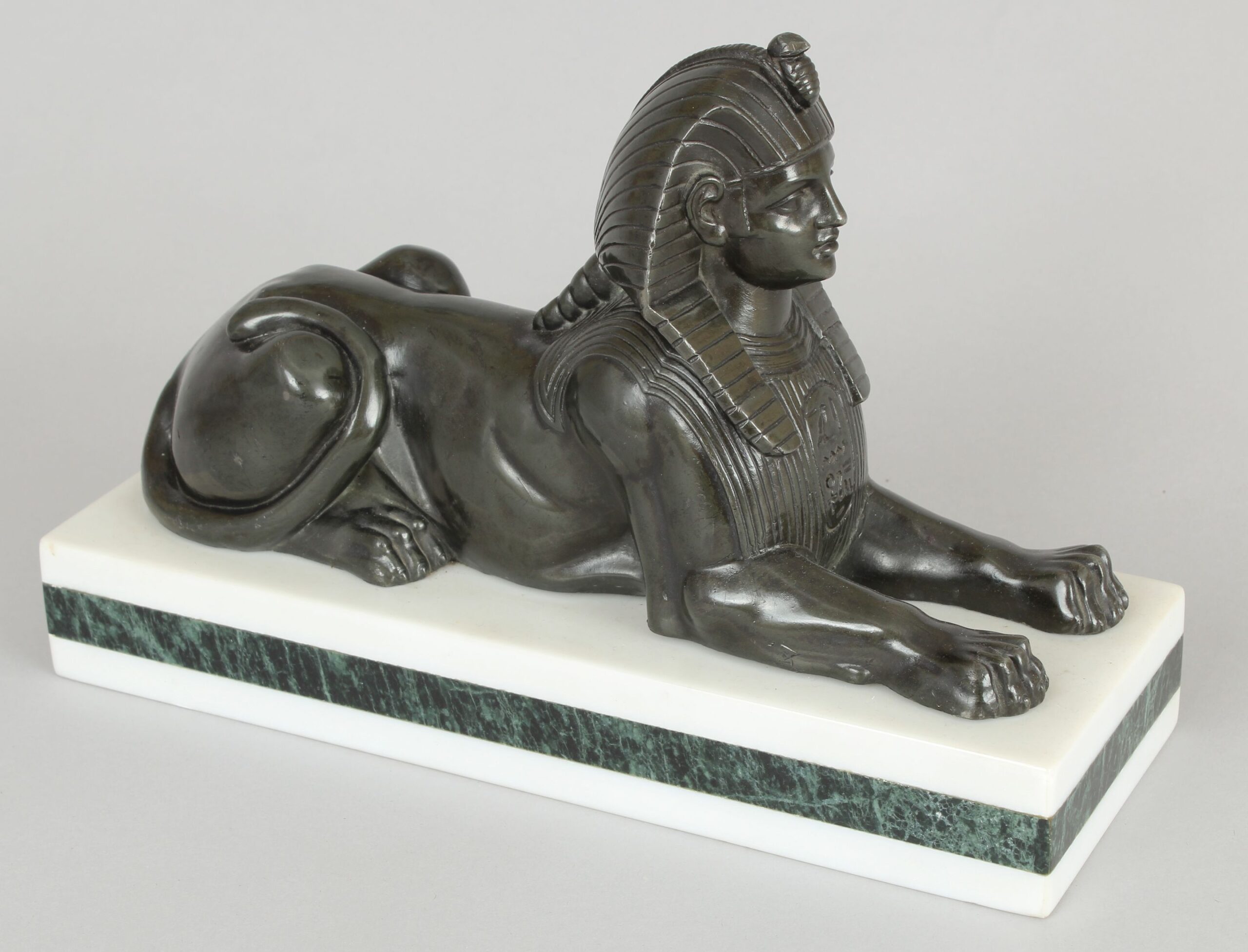 Pair of bronze sphinx