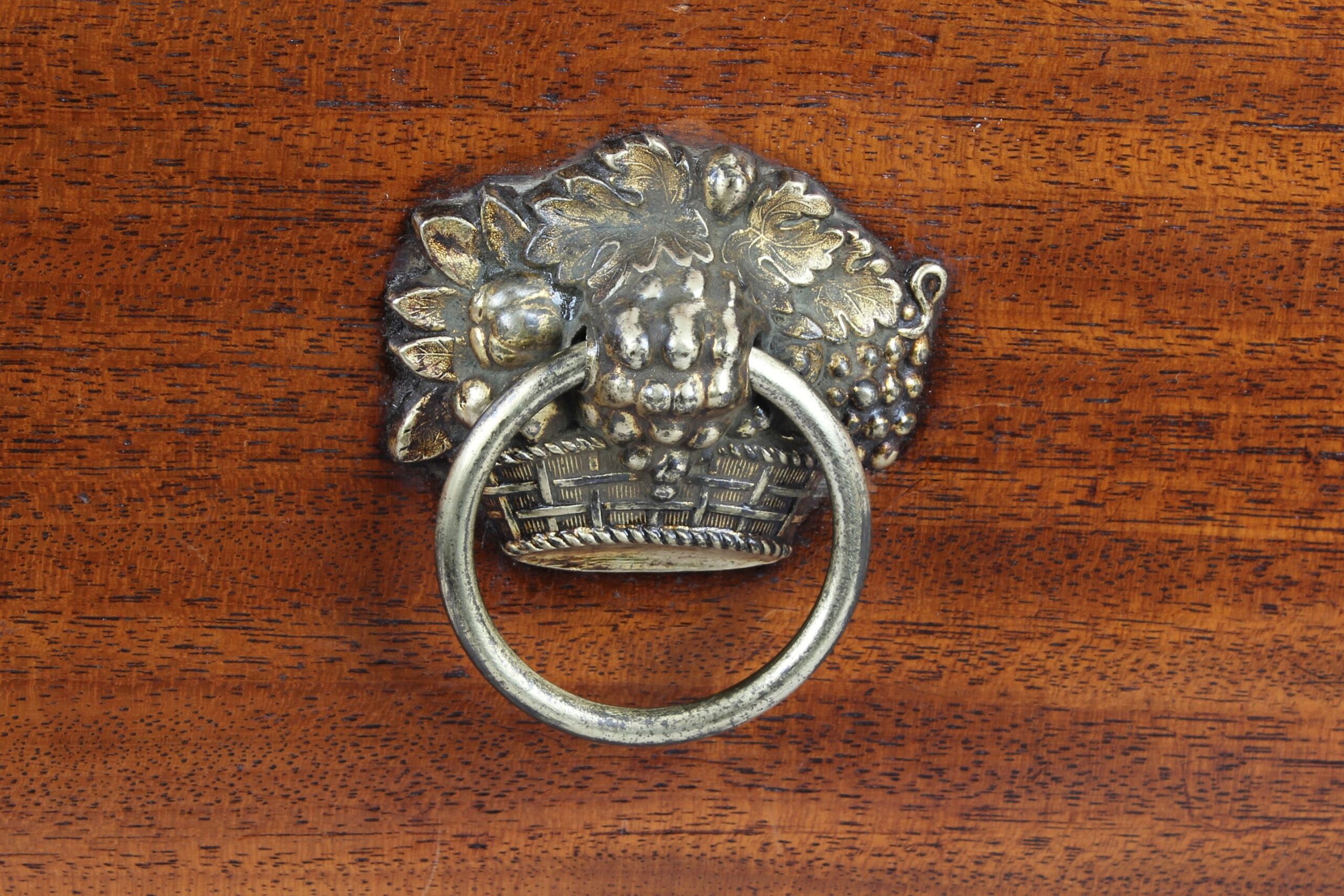 Early 19th century mahogany work-box