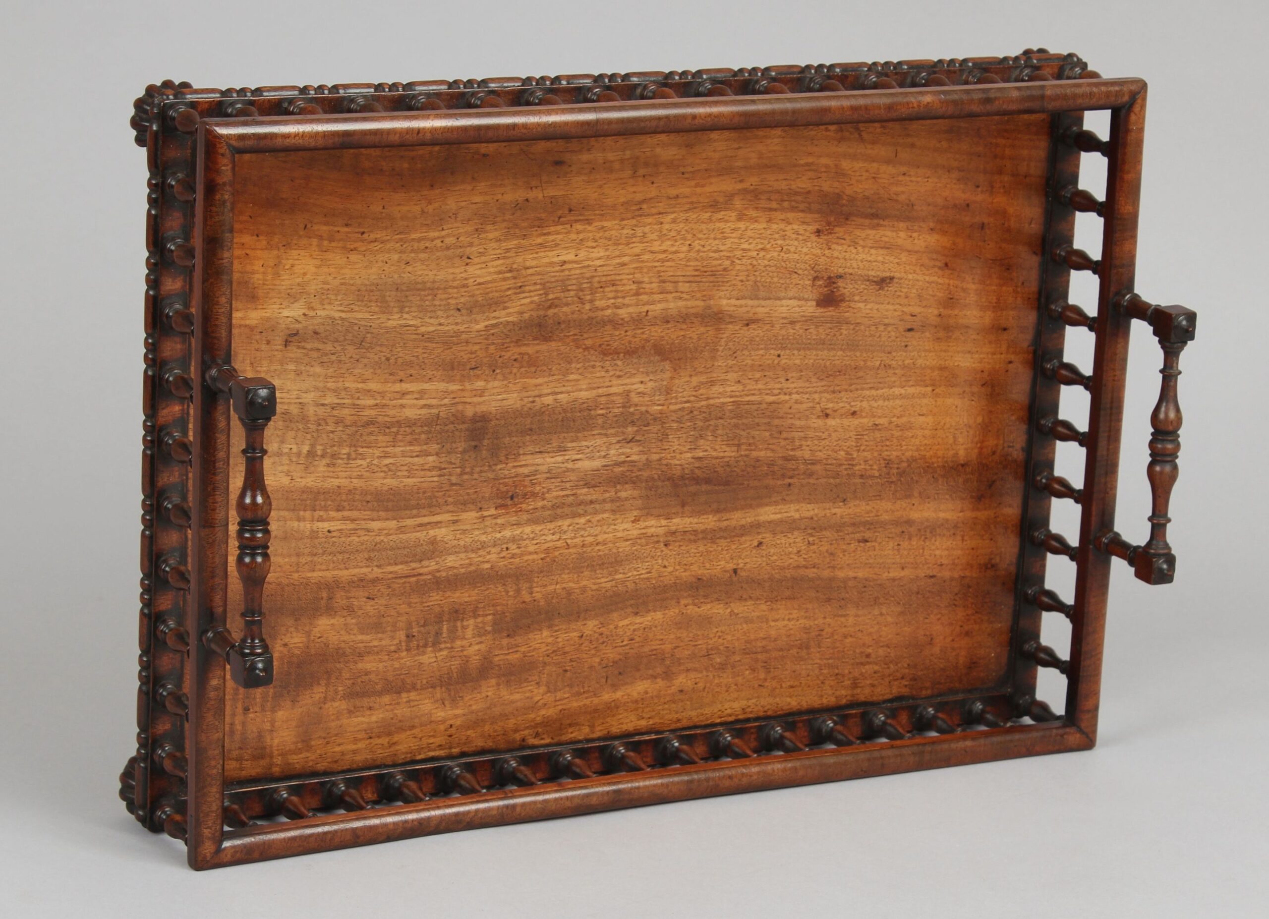 George IV period mahogany desk-tray