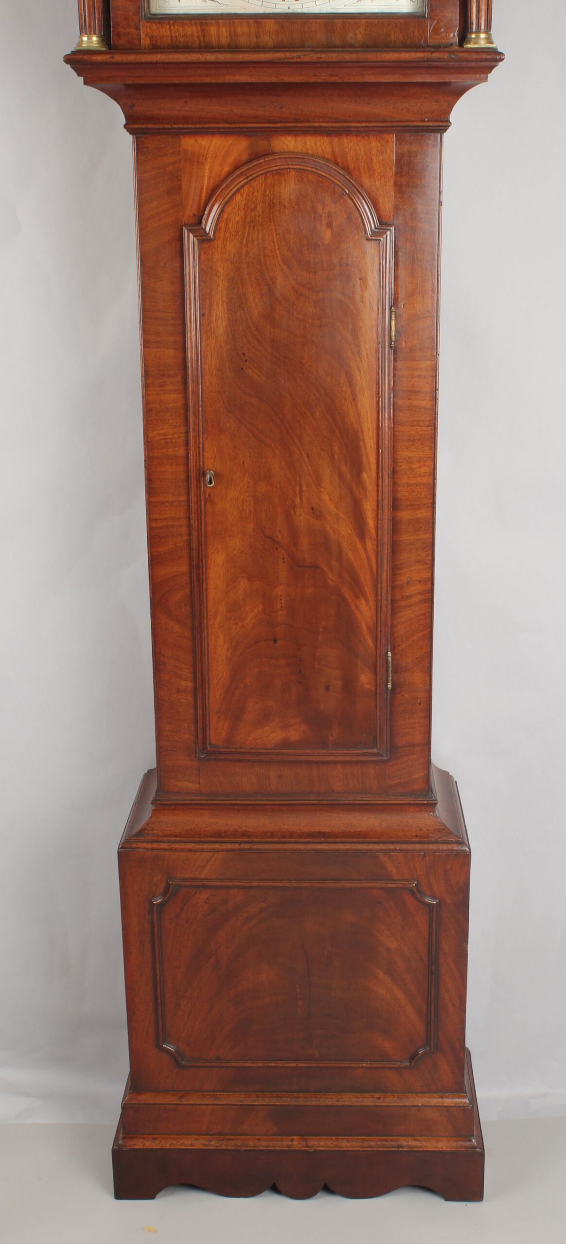 George III period mahogany long-case clock by John Vidion of Faversham
