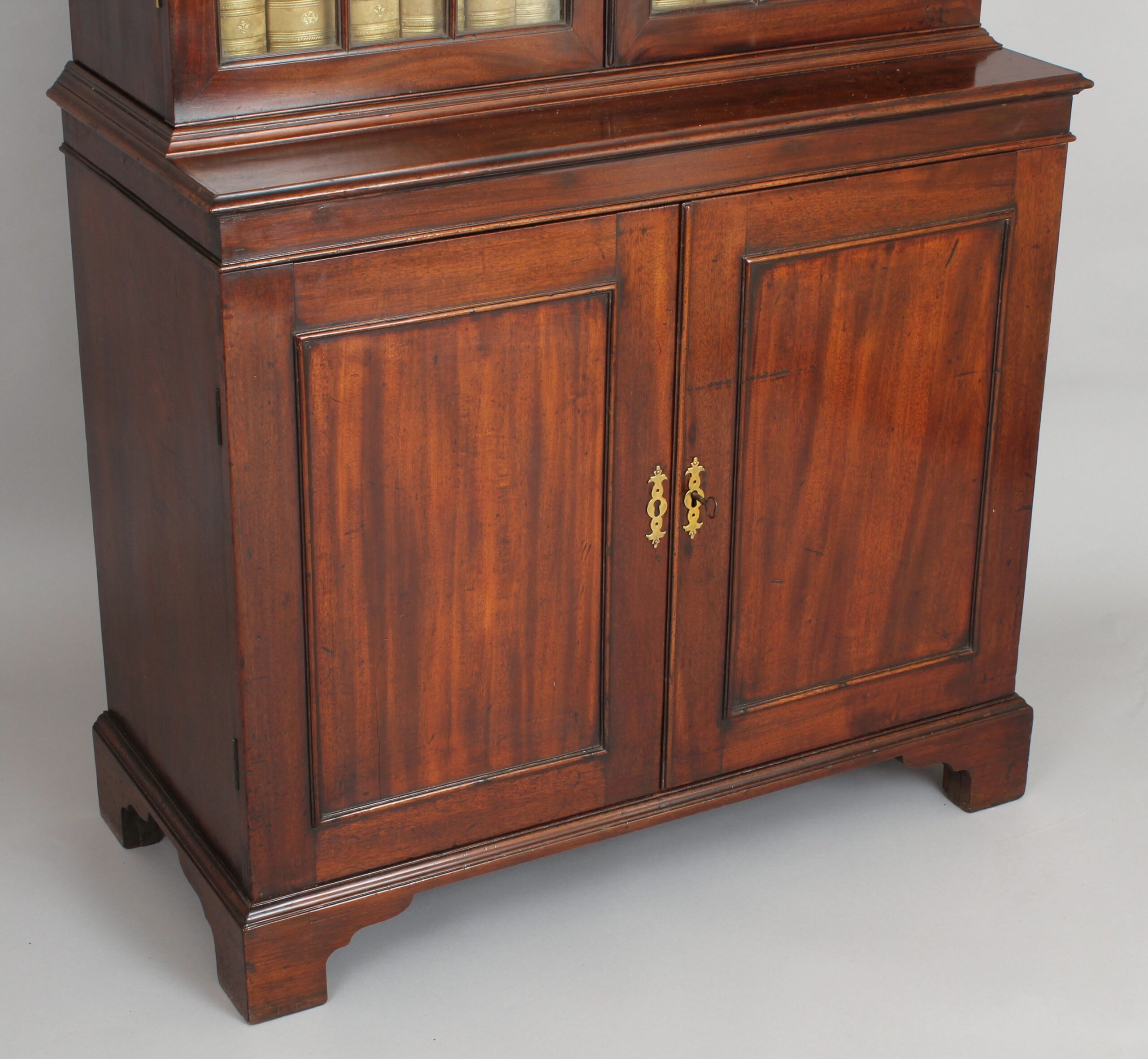 George III period mahogany bookcase of unusually small proportions