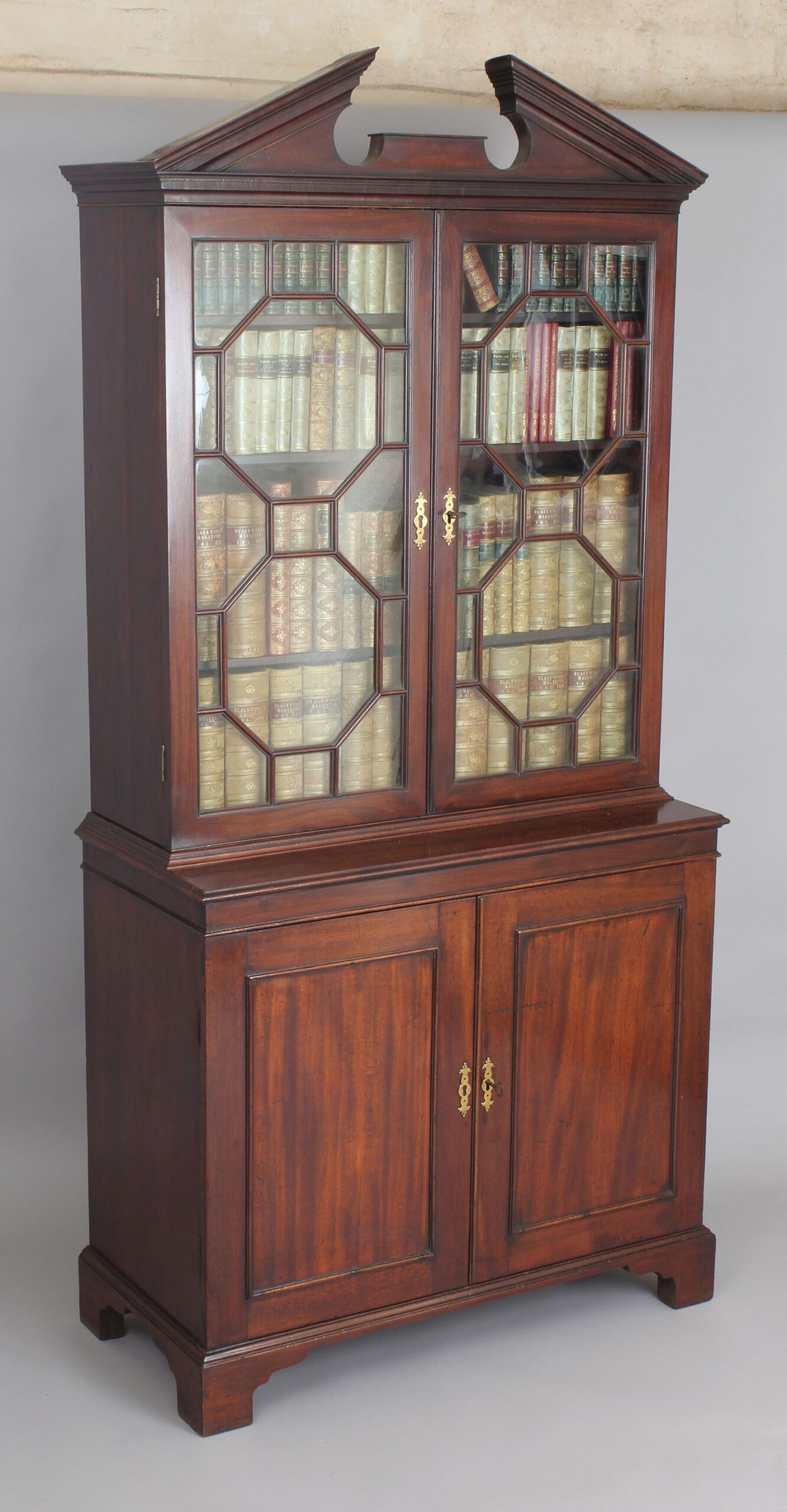 George III period mahogany bookcase of unusually small proportions
