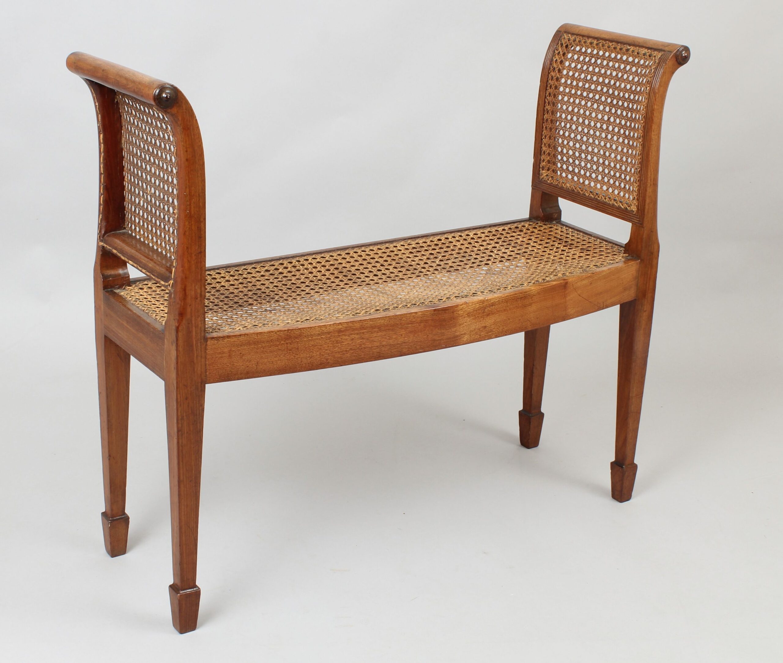 George III period mahogany window-seat
