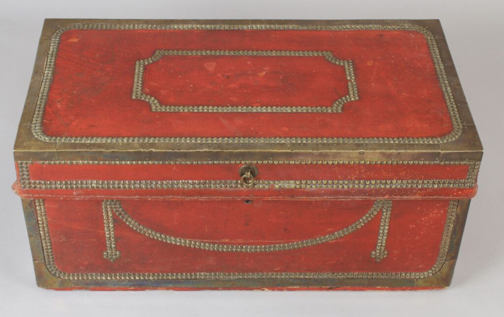 Rare George III period travelling trunk