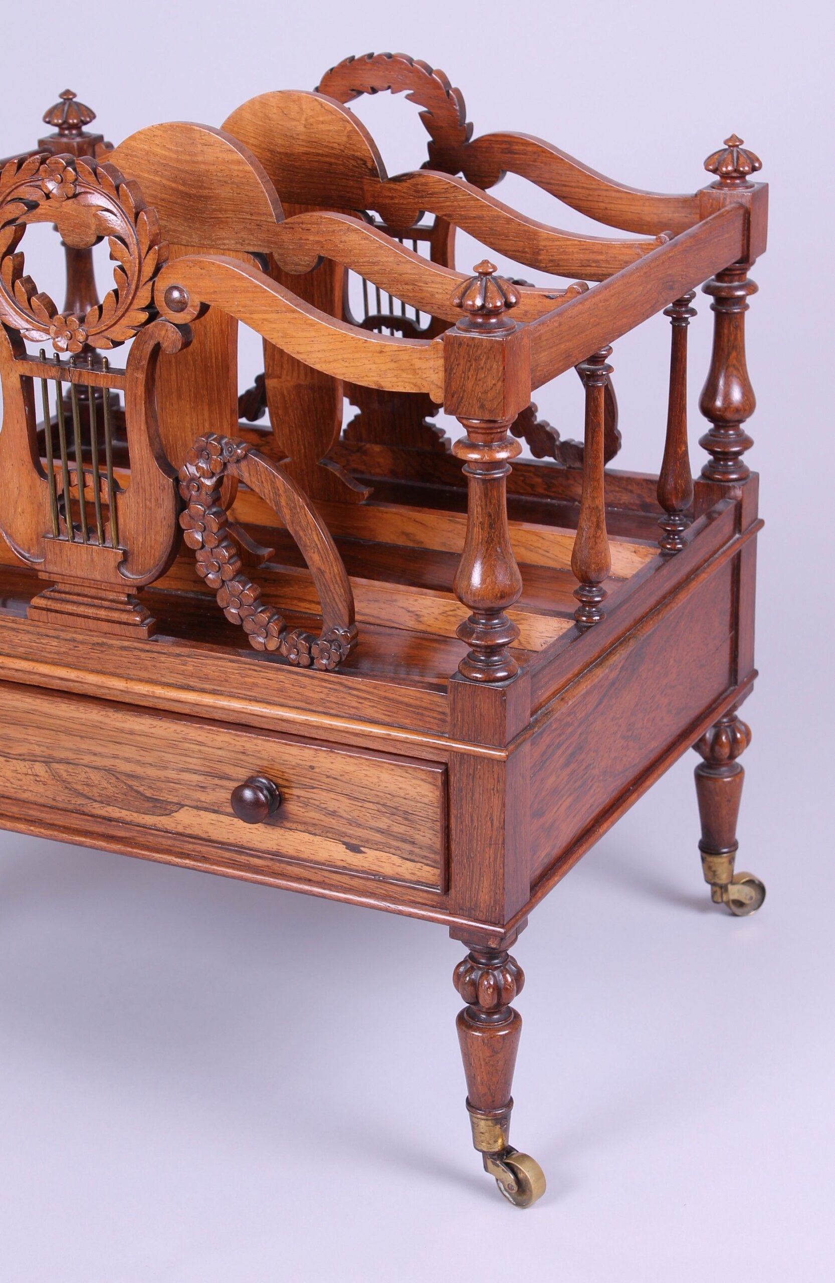 George IV Rosewood Canterbury in the manner of Gillows