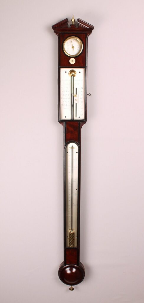 George III period stick barometer by Nairne & Blunt of London