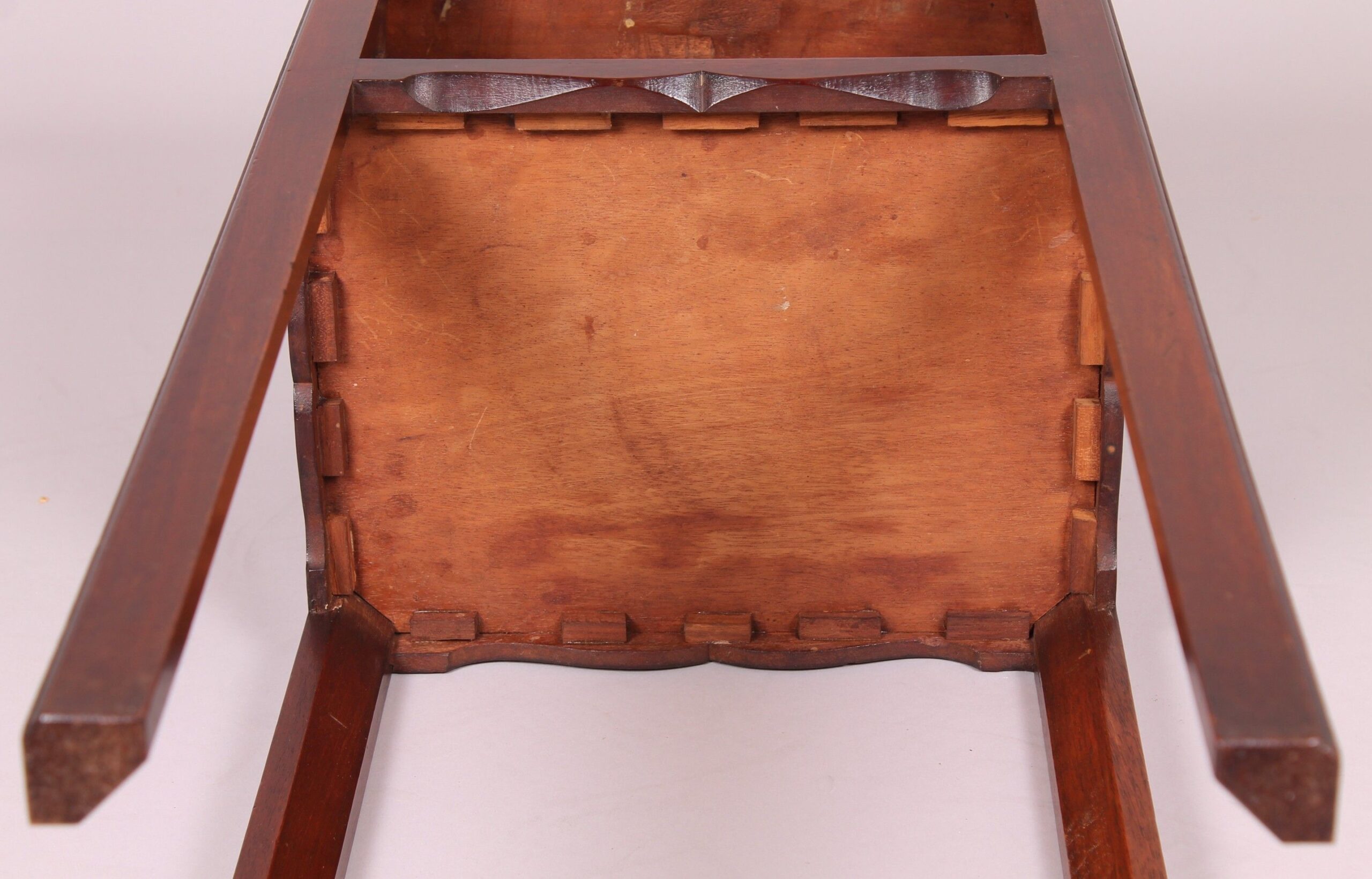 George III Mahogany bedside-cupboard of unusually small proportions
