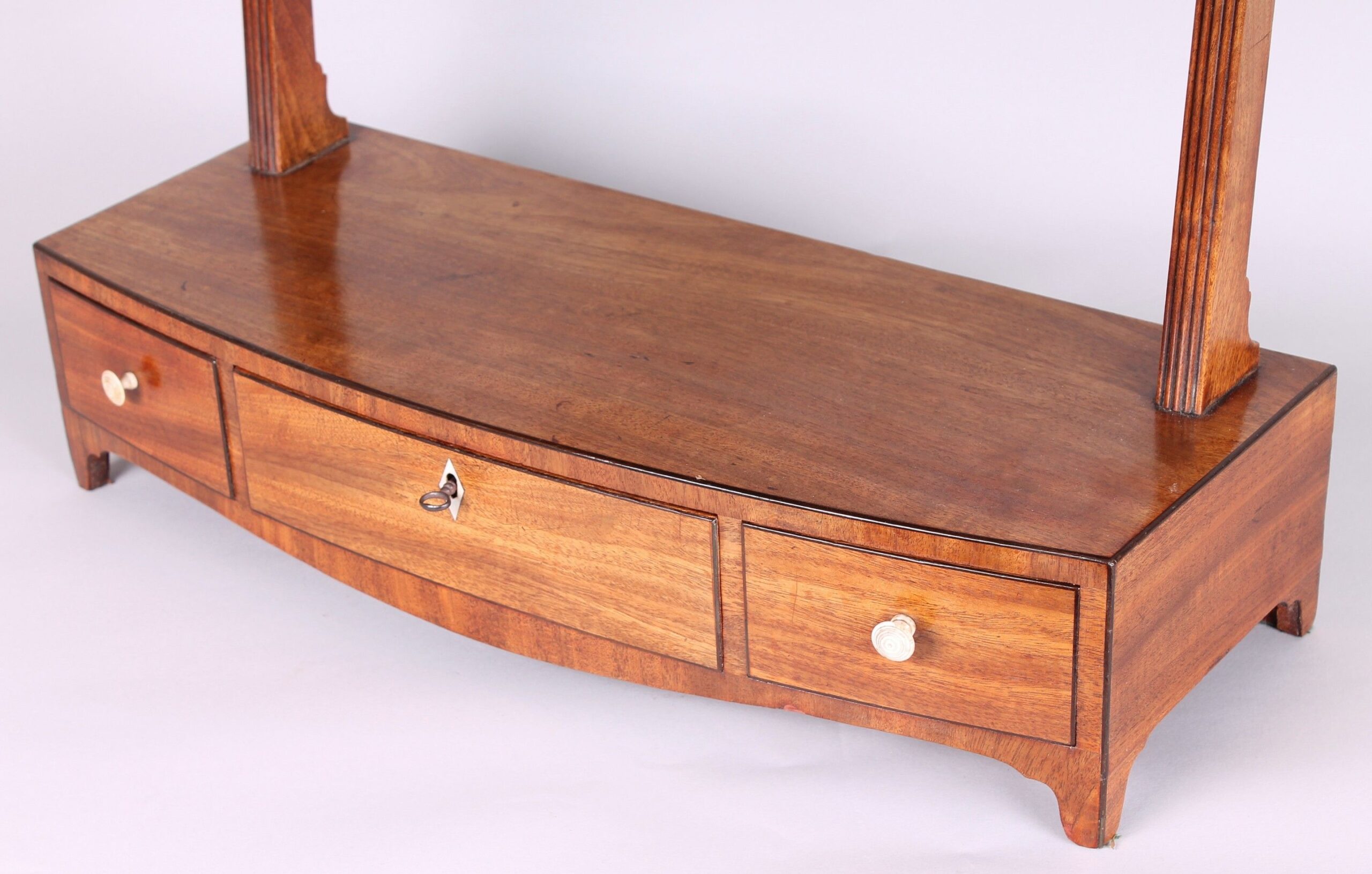 George IV period pale mahogany toilet-mirror