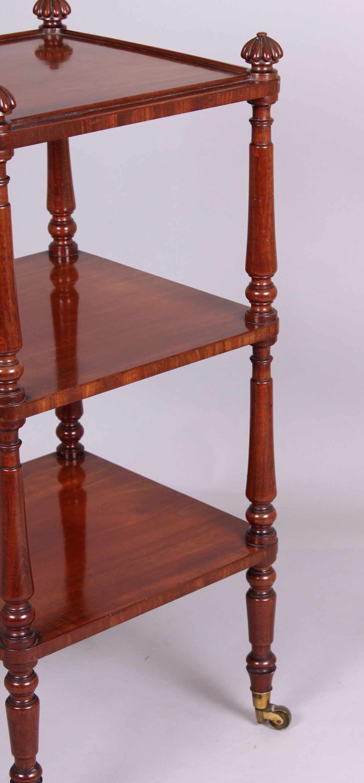 George IV period satinwood and mahogany etagere