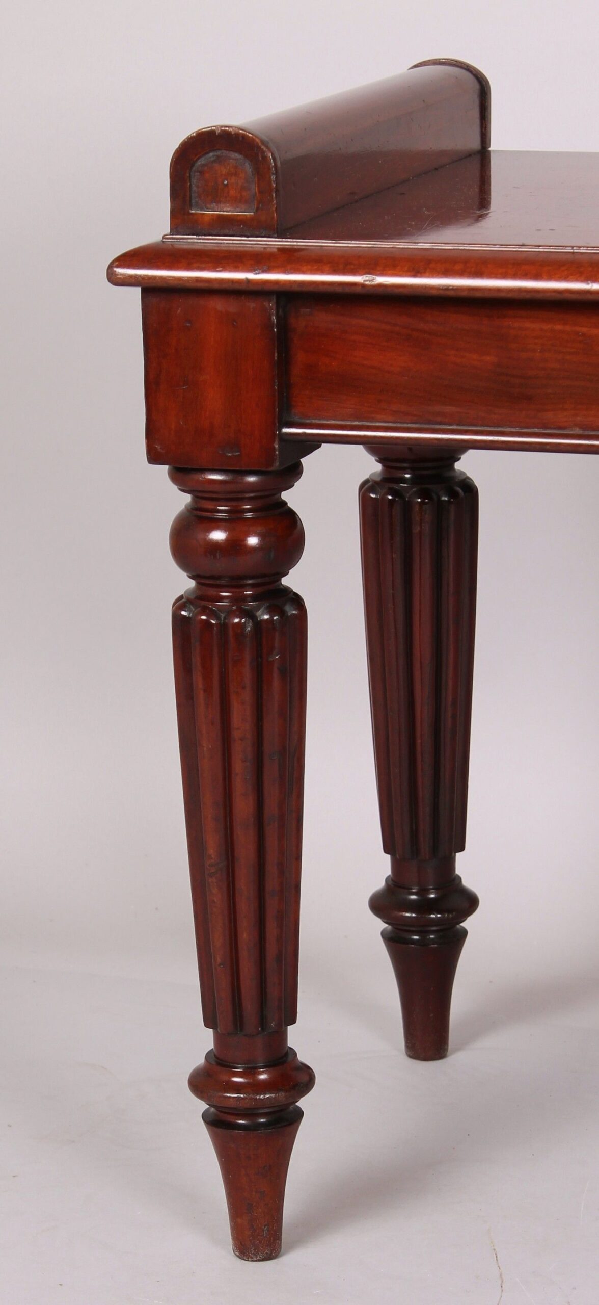 George IV period mahogany hall-bench