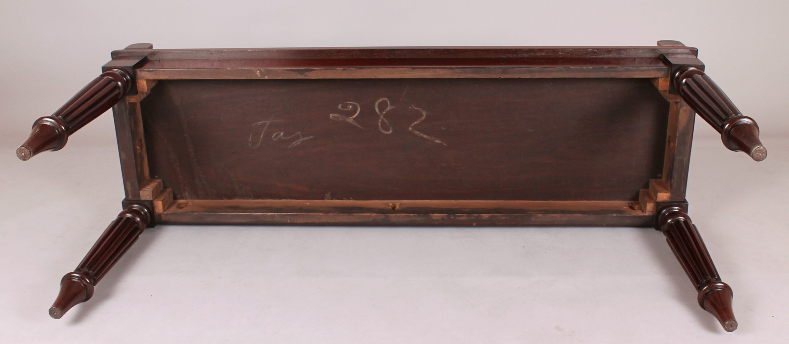 George IV period mahogany hall-bench