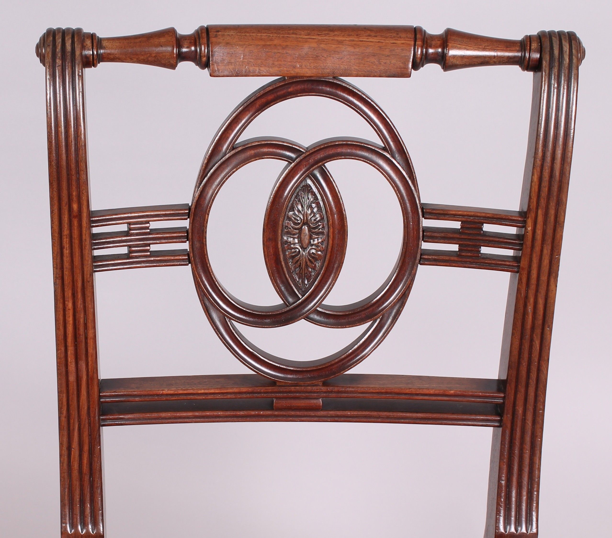 Set of six George III period mahogany dining chairs in the manner of Gillows of Lancaster