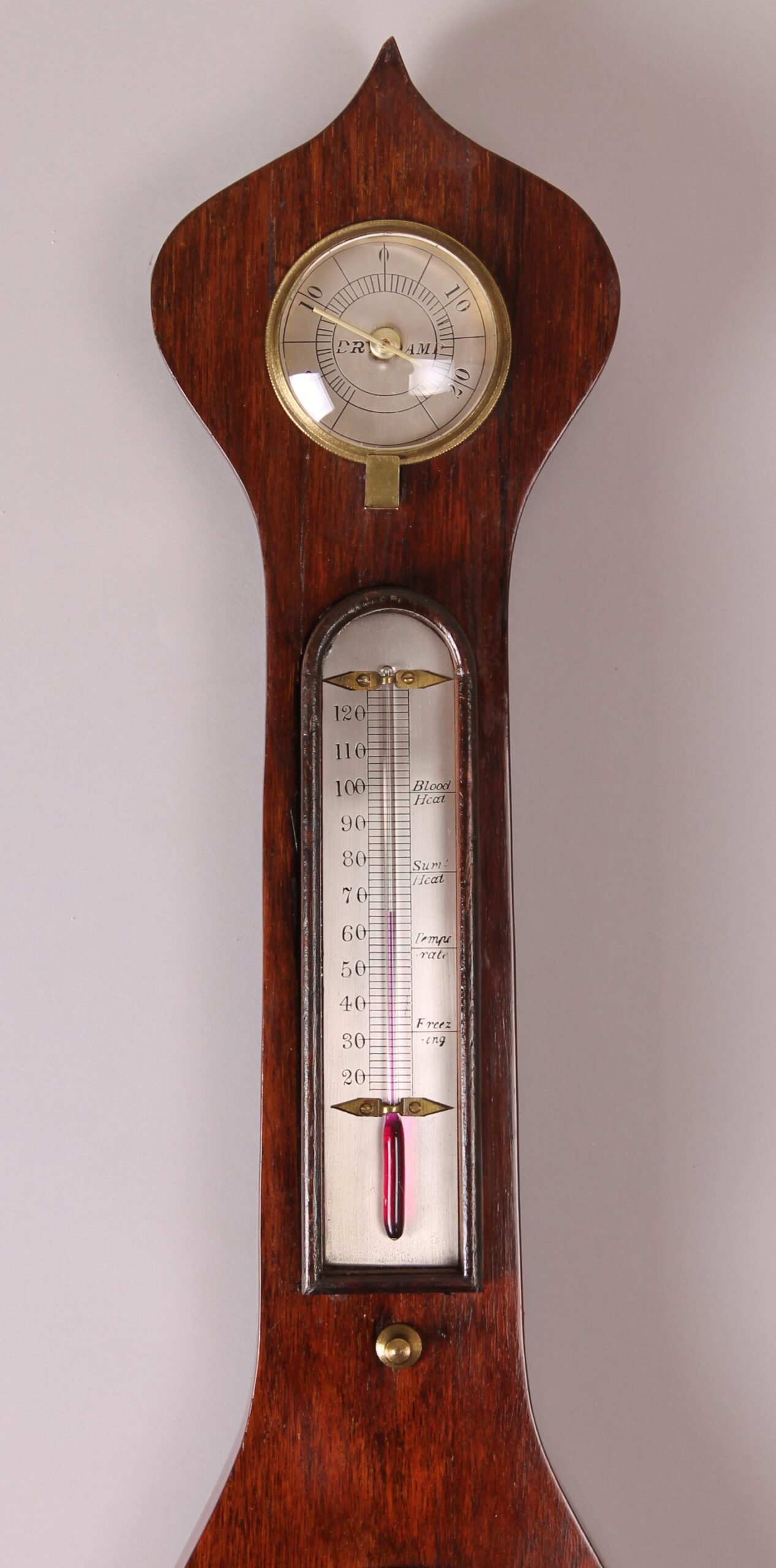 Victorian Rosewood 5 dial wheel barometer by Hancock, London