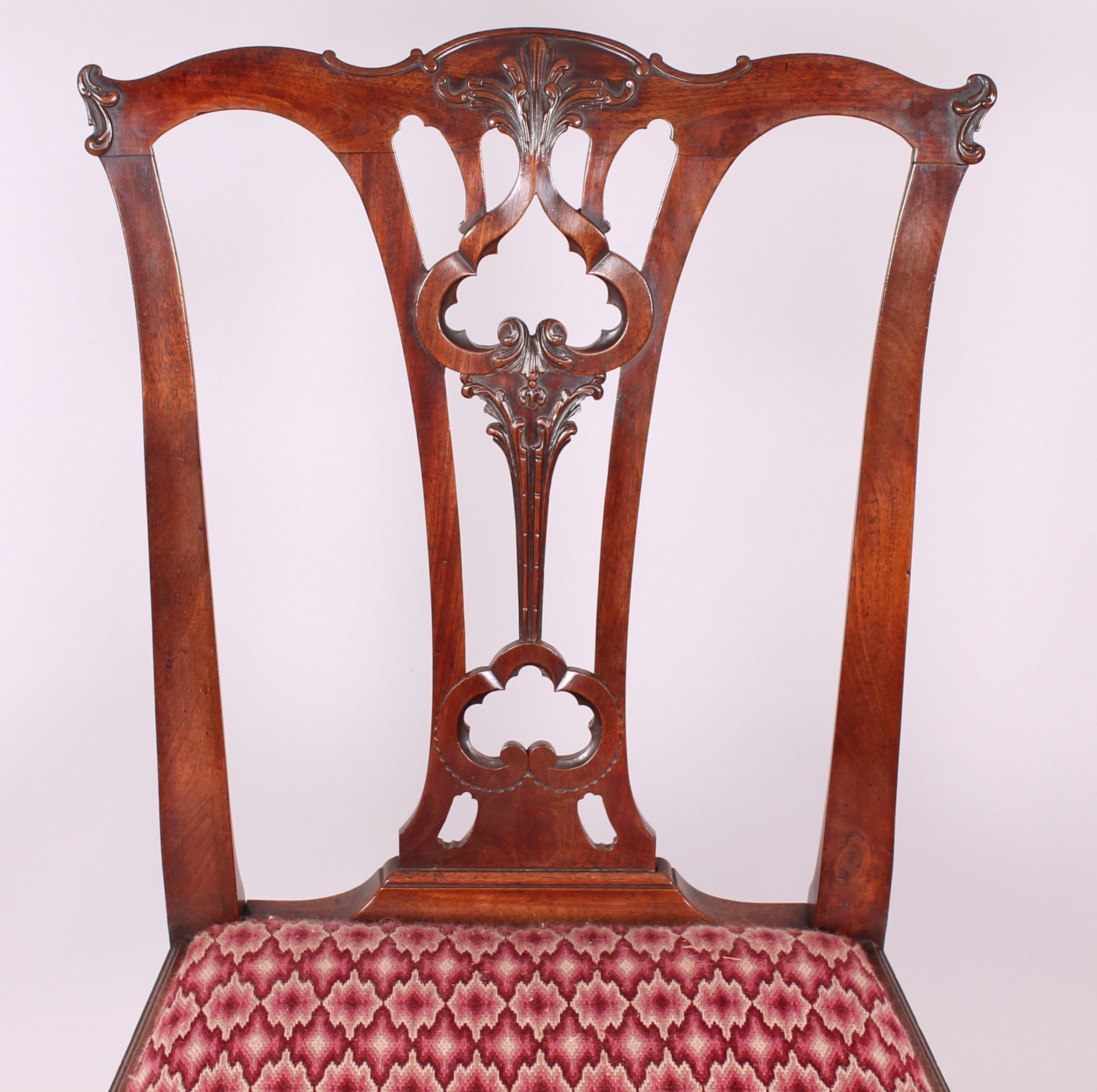 Pair of high quality George III period mahogany side-chairs circa 1765