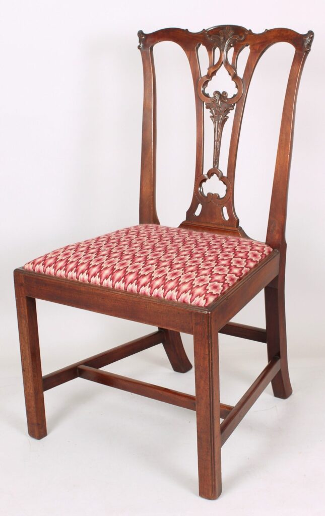 Pair of high quality George III period mahogany side-chairs circa 1765