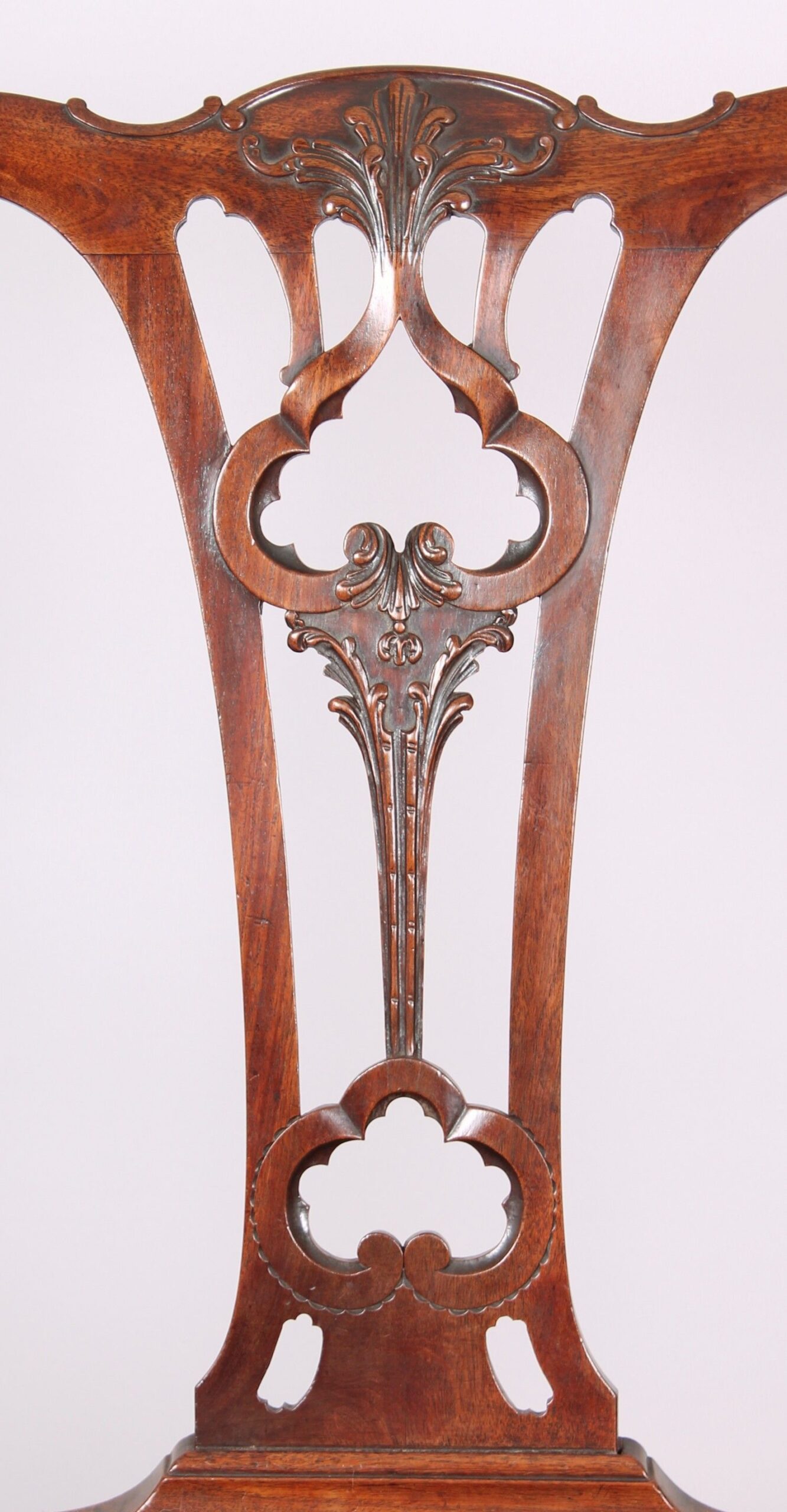 Pair of high quality George III period mahogany side-chairs circa 1765