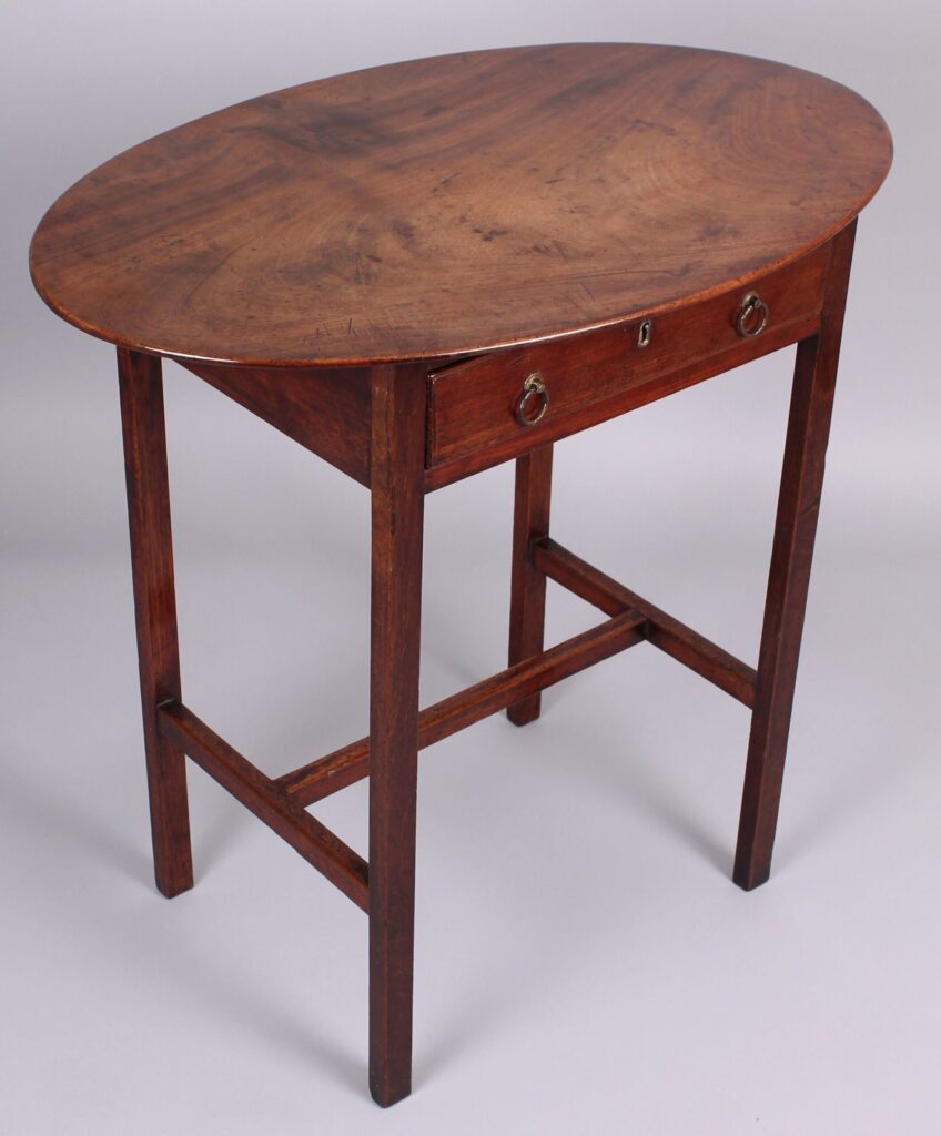 Unusual George III period mahogany occasional table