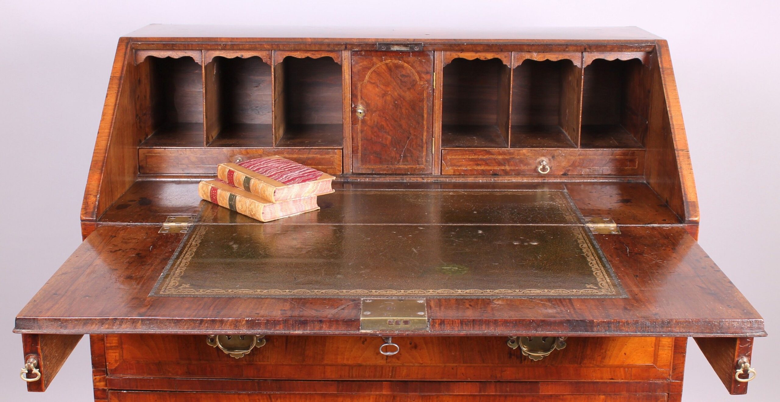 George II period walnut bureau