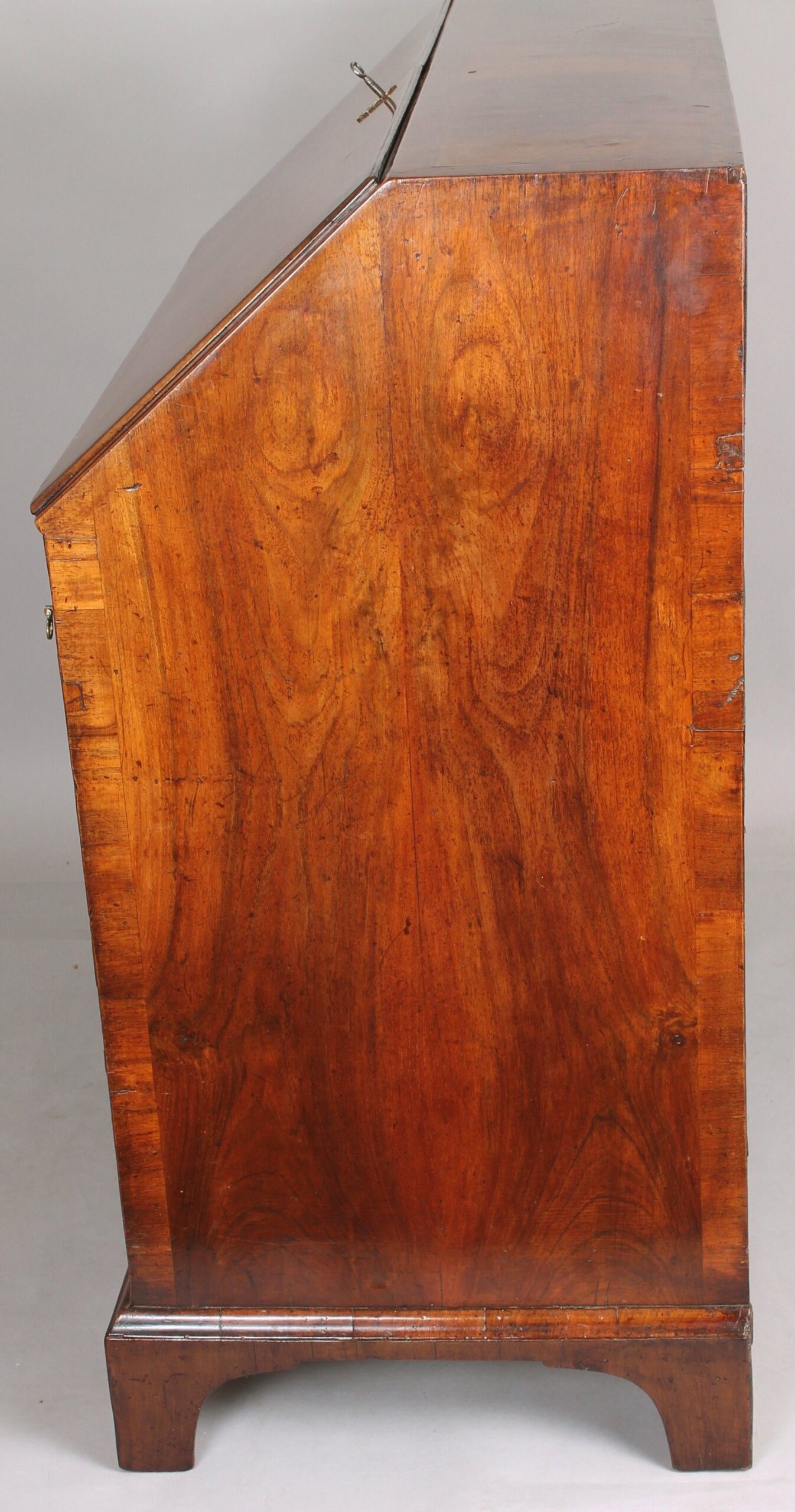 George II period walnut bureau
