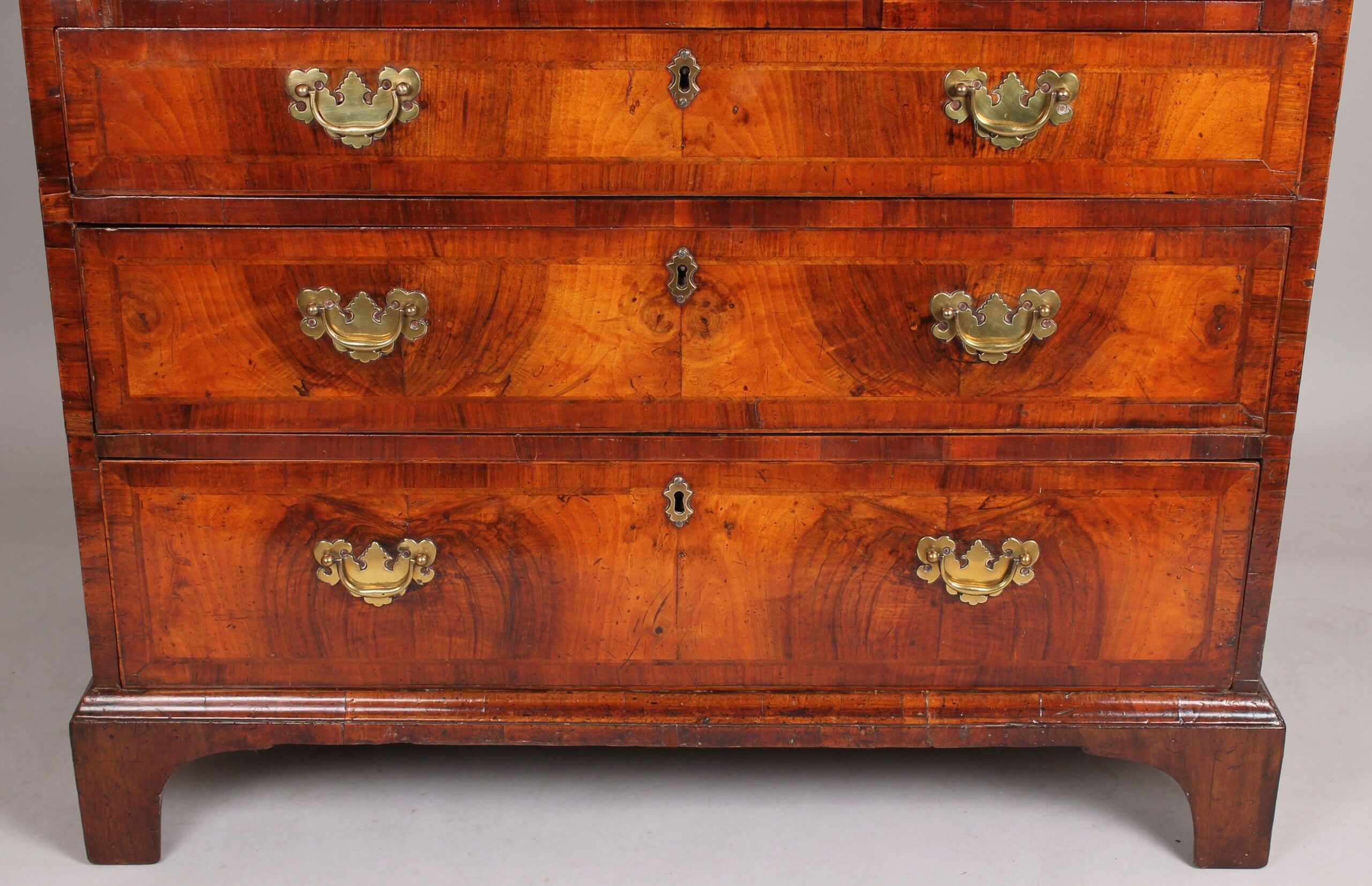 George II period walnut bureau