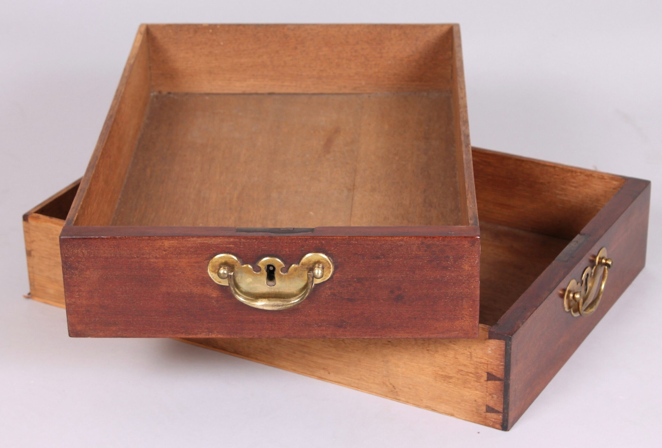 George II period mahogany bureau of small proportions