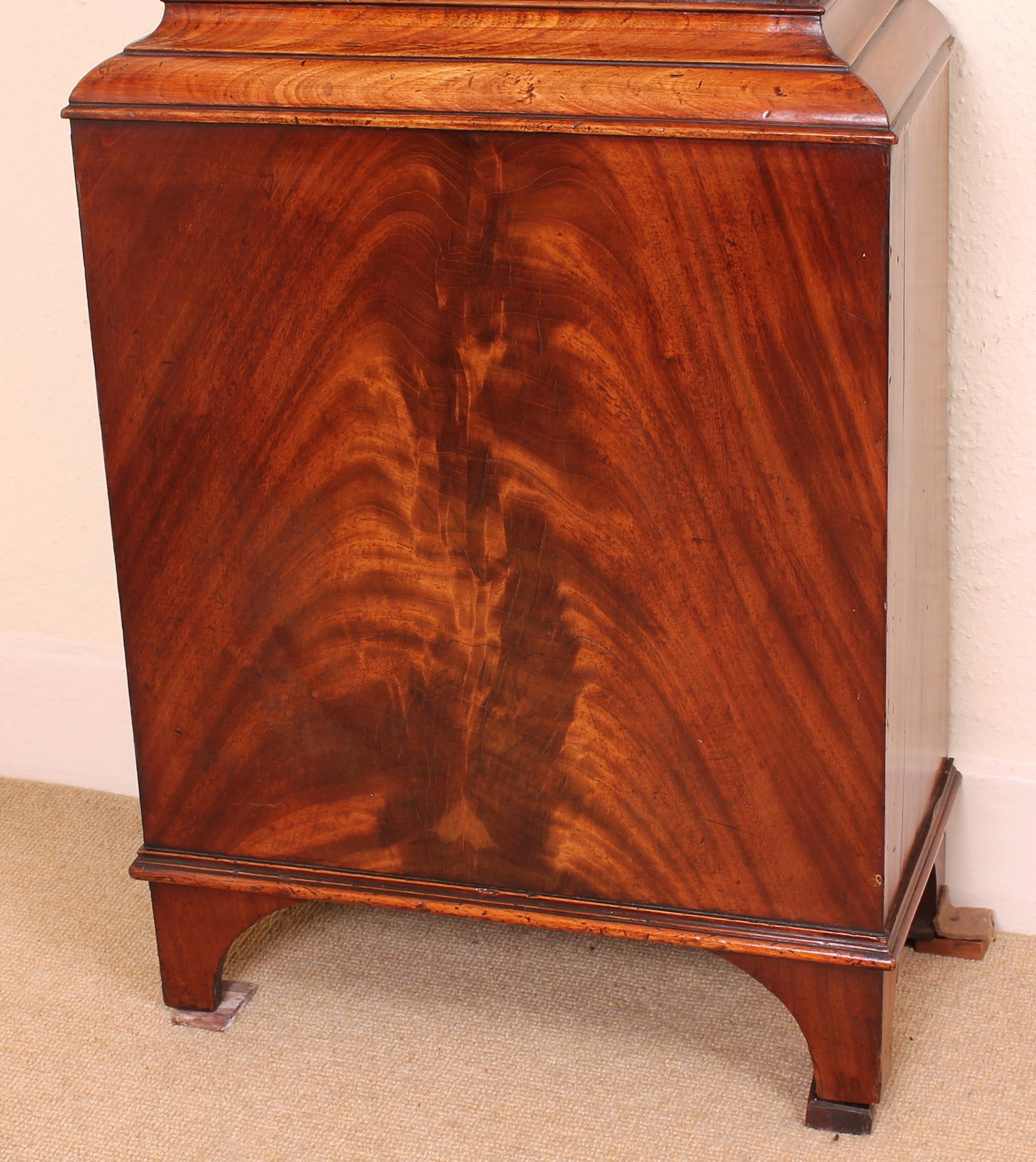 Early 19th century mahogany long-case clock by Johnson & Co., Dublin