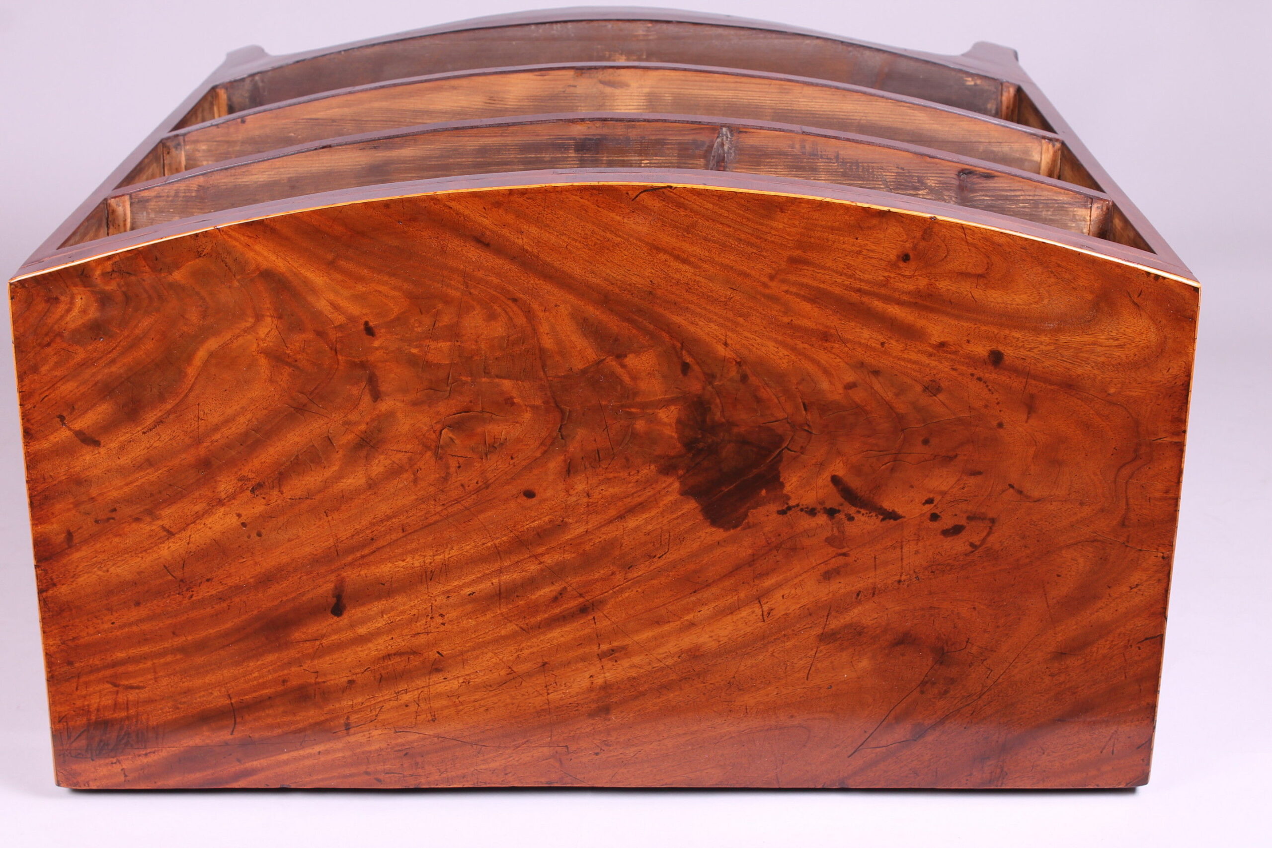 Small early 19th century mahogany bow-fronted chest-of-drawers