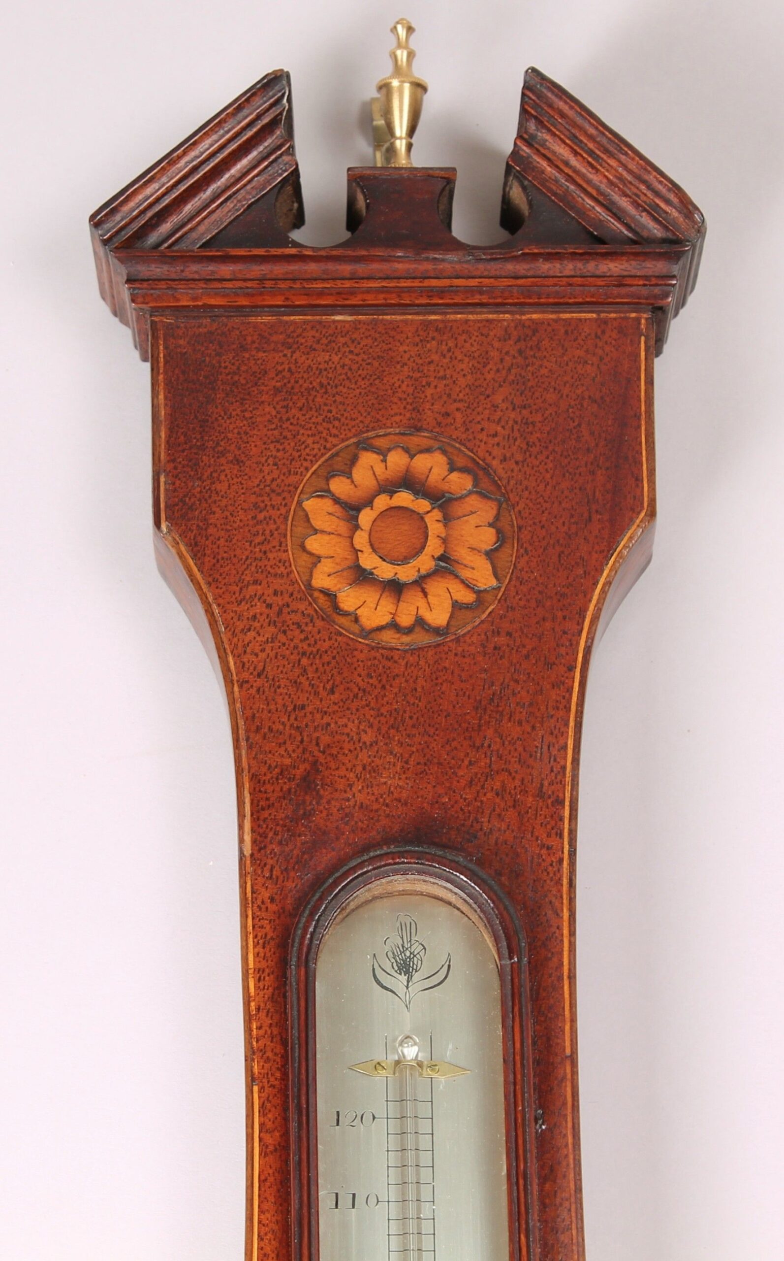 Early 19th century mahogany wheel barometer by Cetti & Co., London
