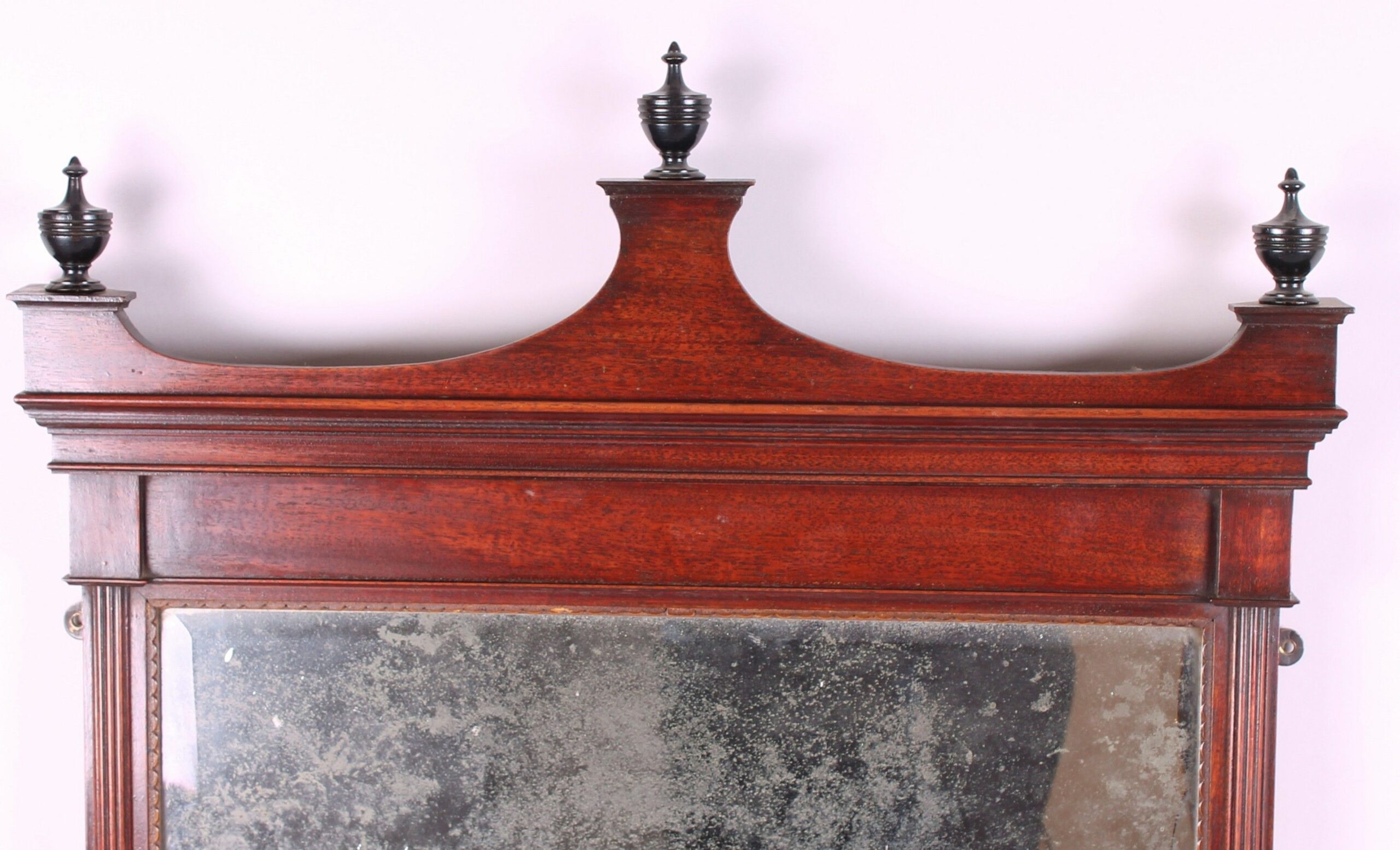 Fine Regency period mahogany pier glass