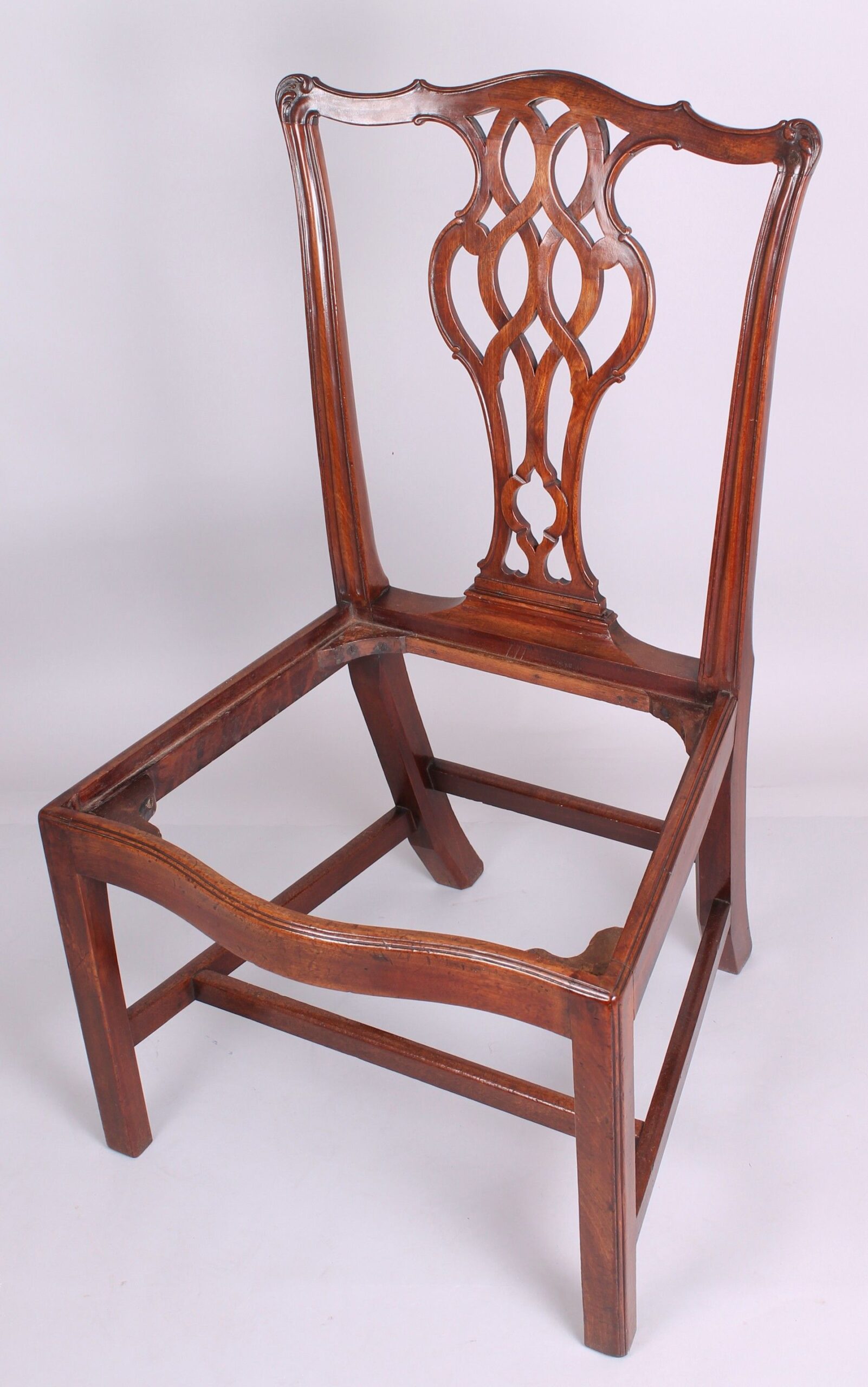 George III period mahogany side-chair