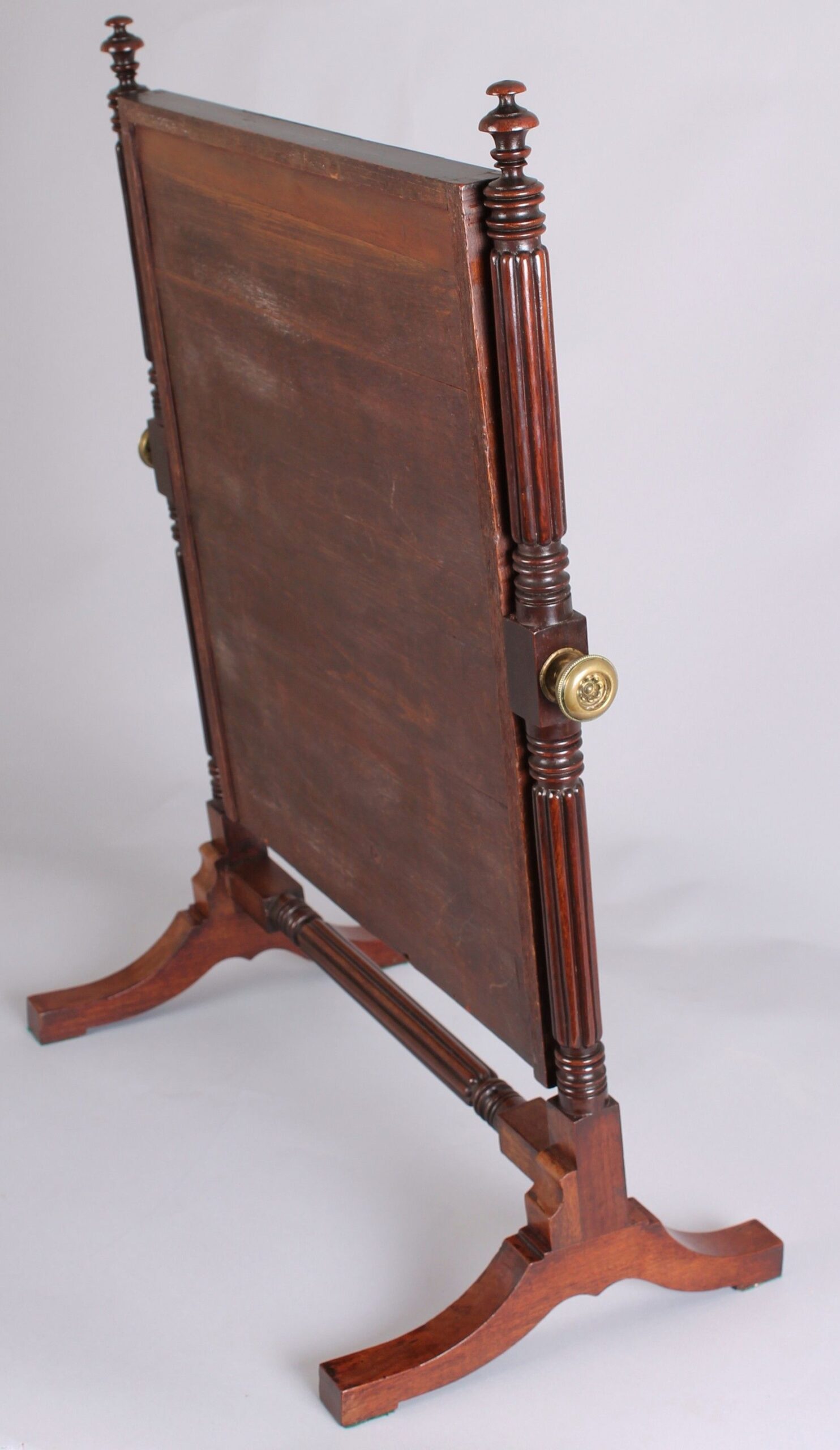 George IV period mahogany dressing table mirror, of cheval form