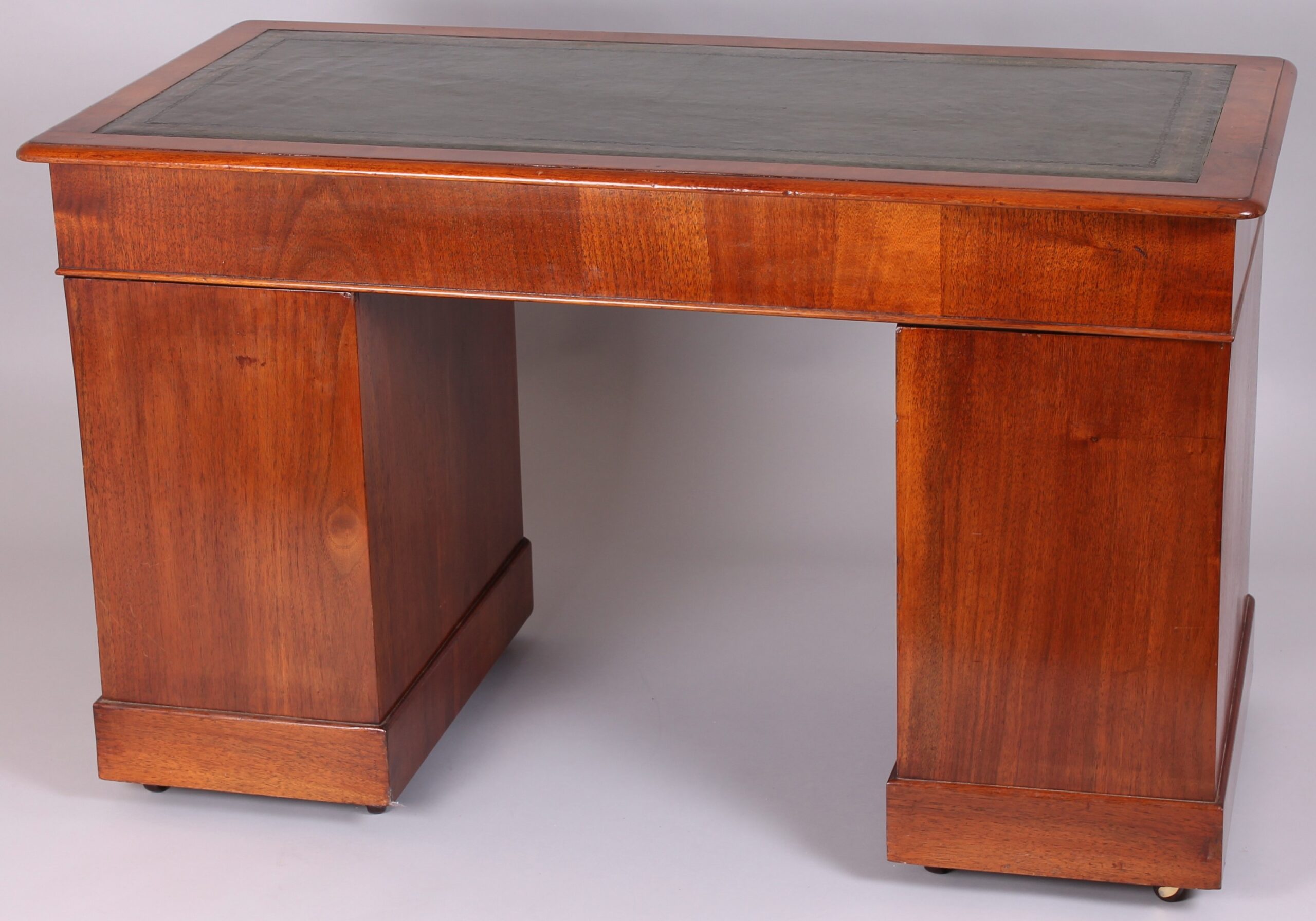 19th century walnut kneehole desk