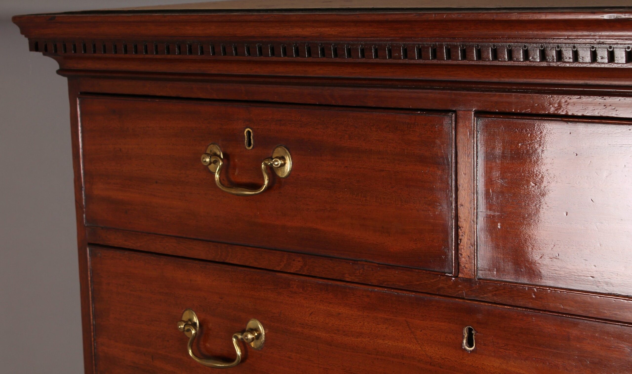 George III period mahogany chest-on-chest