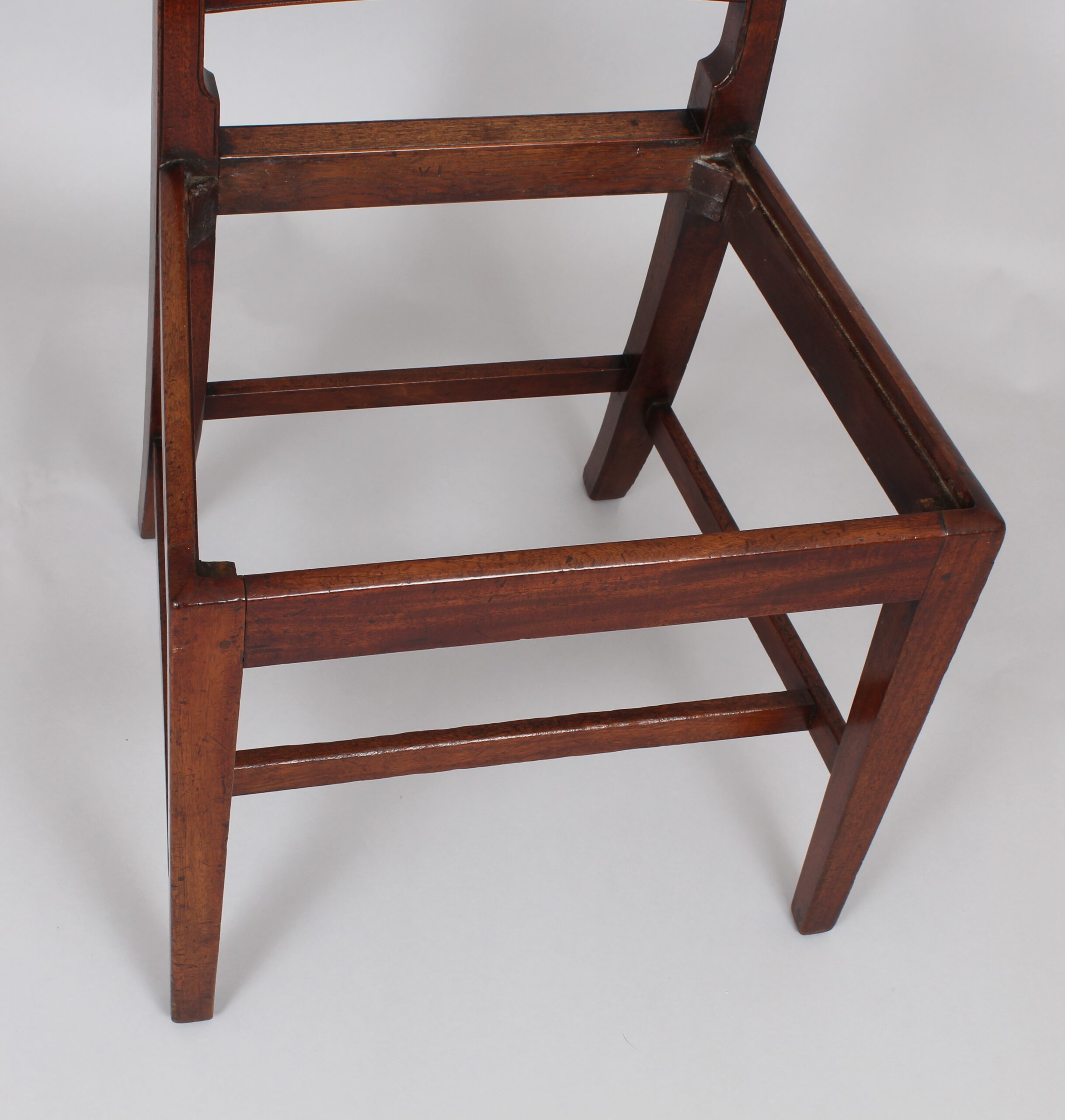 A set of six charming George III mahogany single chairs